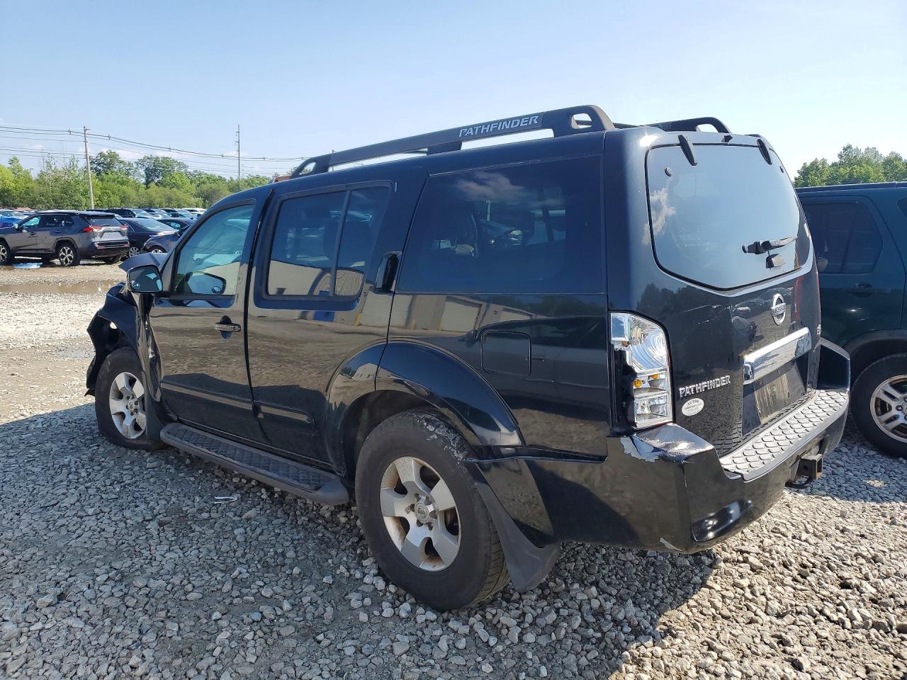 2007 Nissan Pathfinder S Black vin: 5N1AR18W07C629903