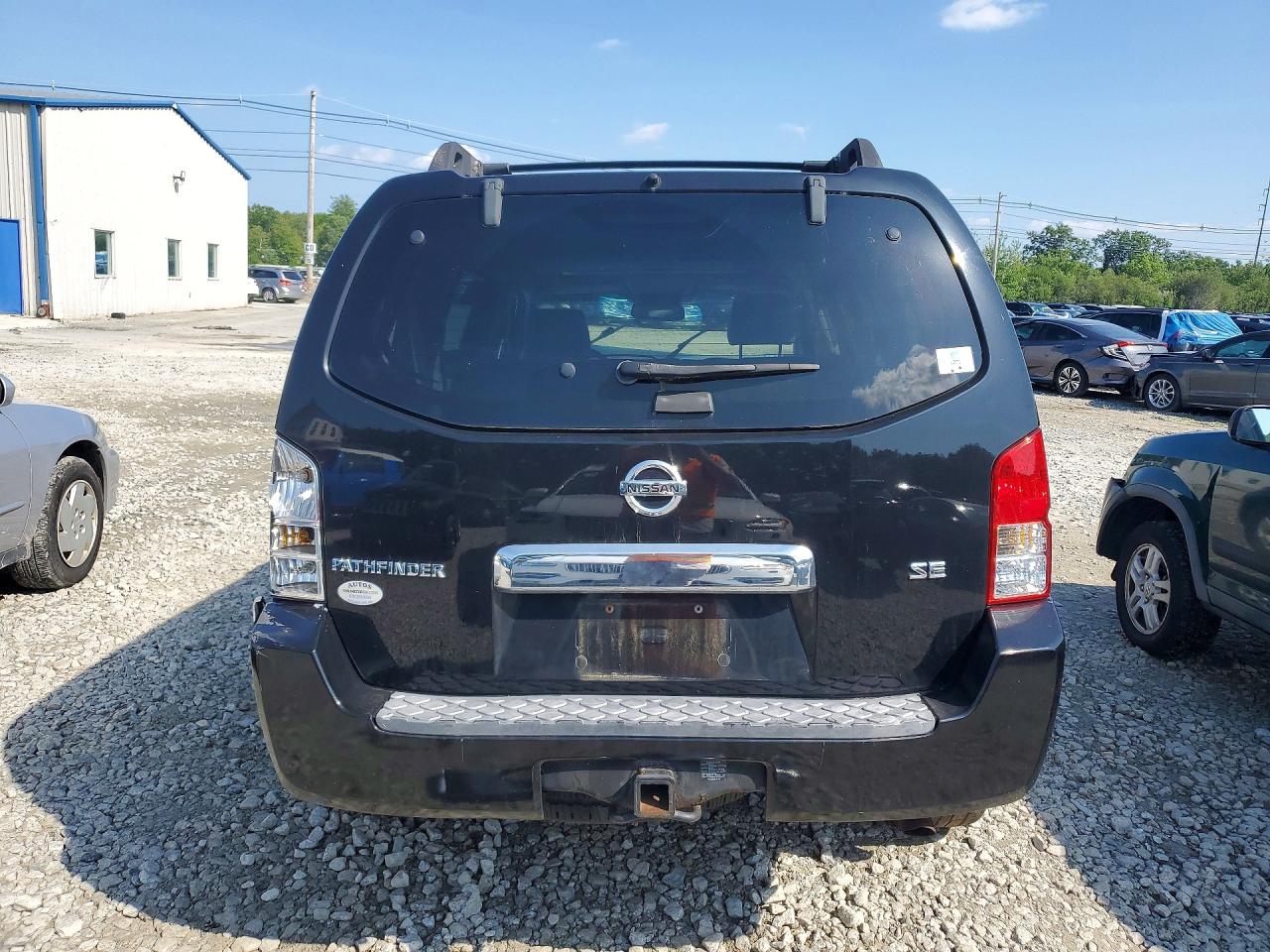 2007 Nissan Pathfinder S Black vin: 5N1AR18W07C629903