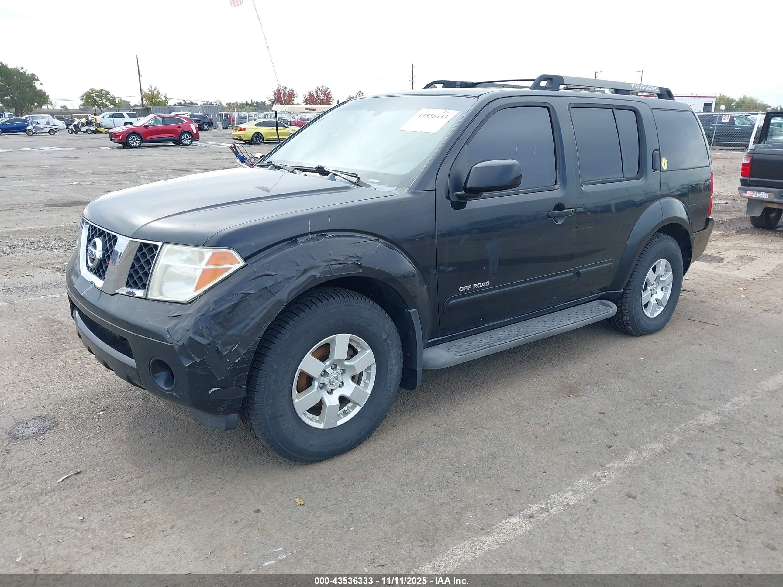 2005 Nissan Pathfinder Se Off-road Black vin: 5N1AR18W15C713094