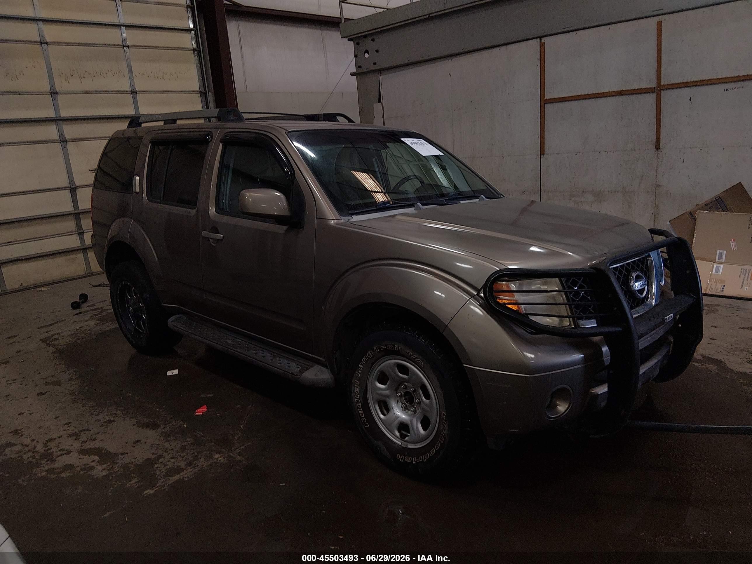 2005 Nissan Pathfinder Se Gray vin: 5N1AR18W15C722281
