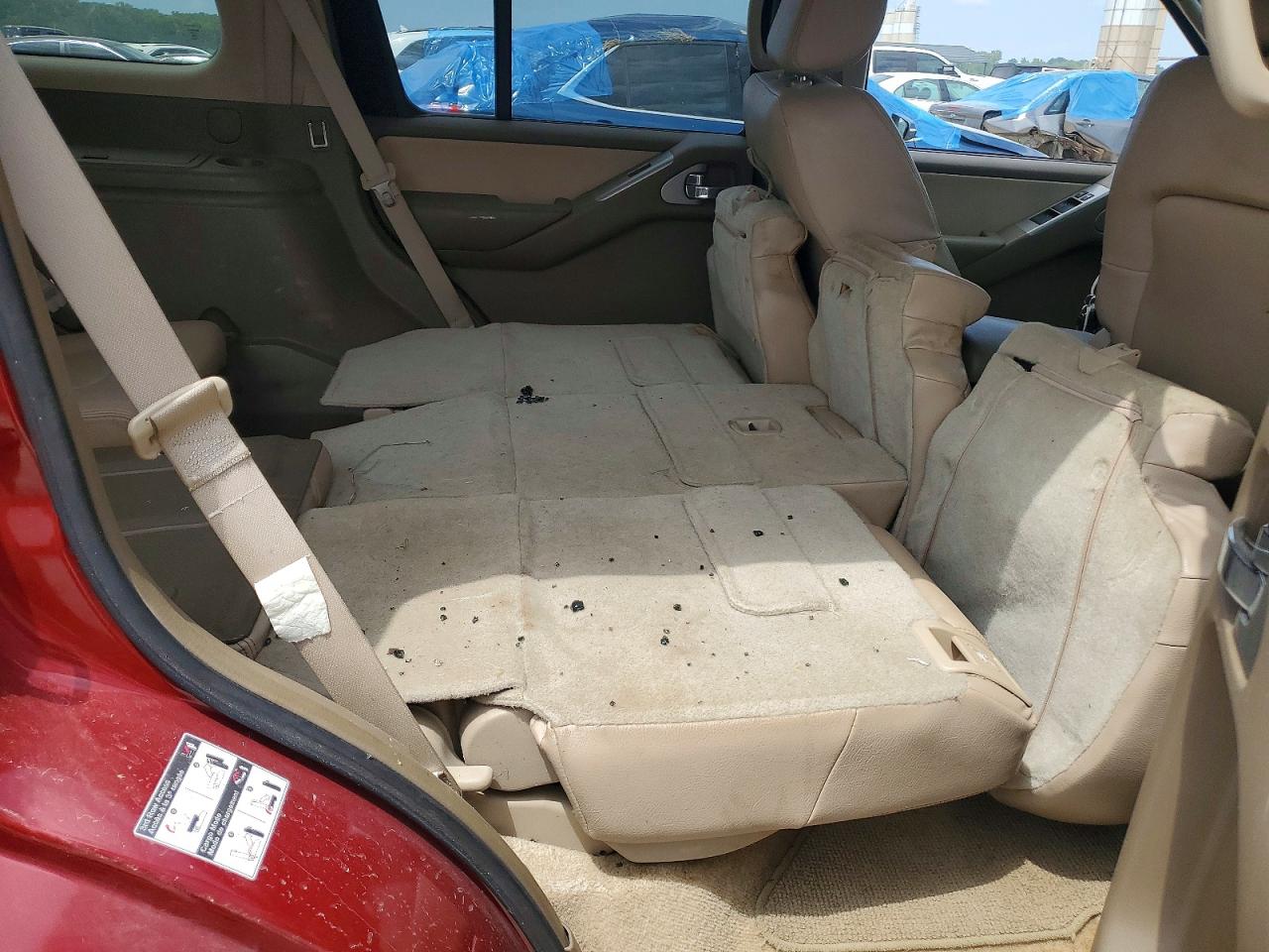 2005 Nissan Pathfinder Xe Red vin: 5N1AR18W15C765938