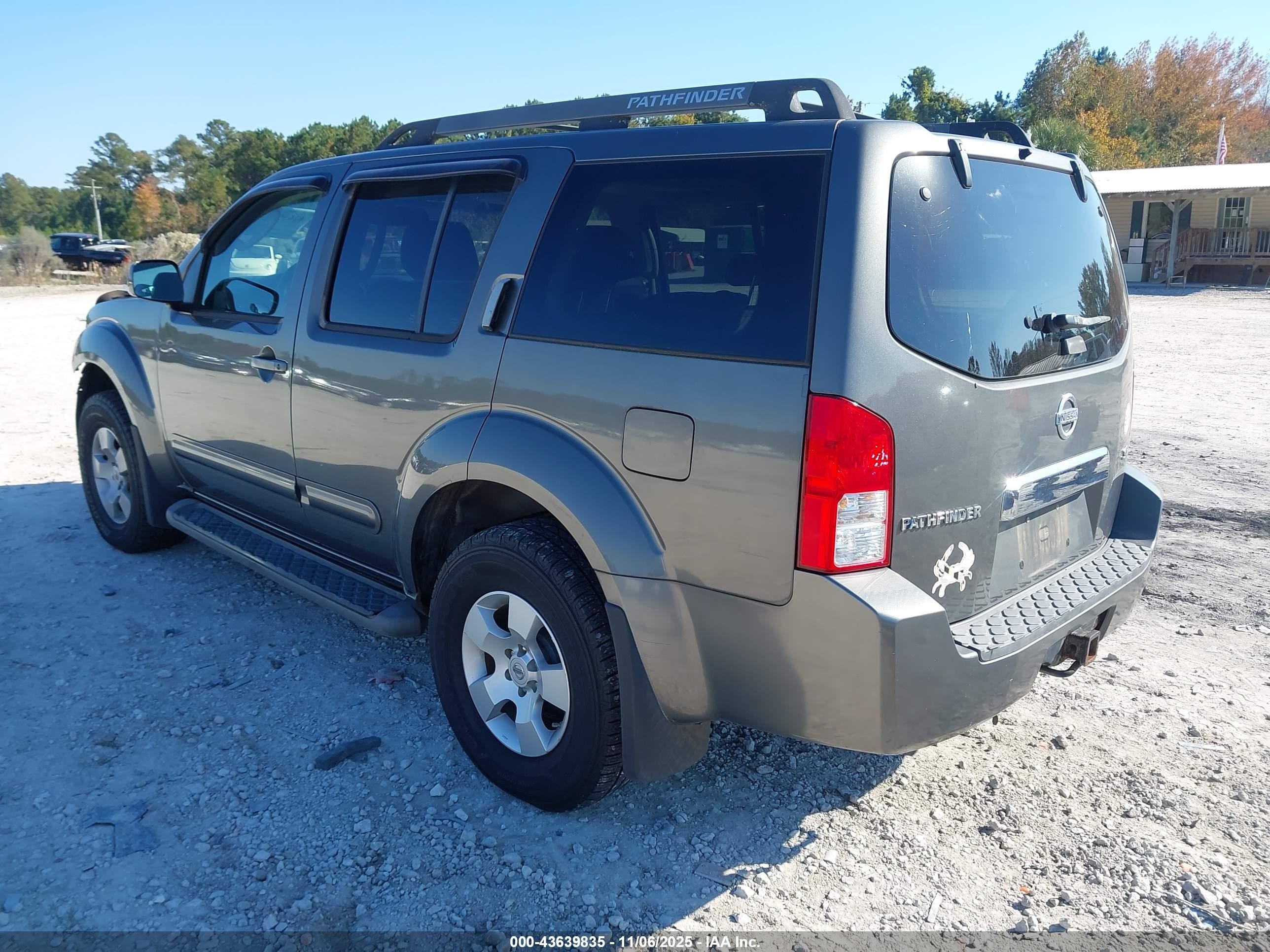 2006 Nissan Pathfinder Se Gray vin: 5N1AR18W16C608945
