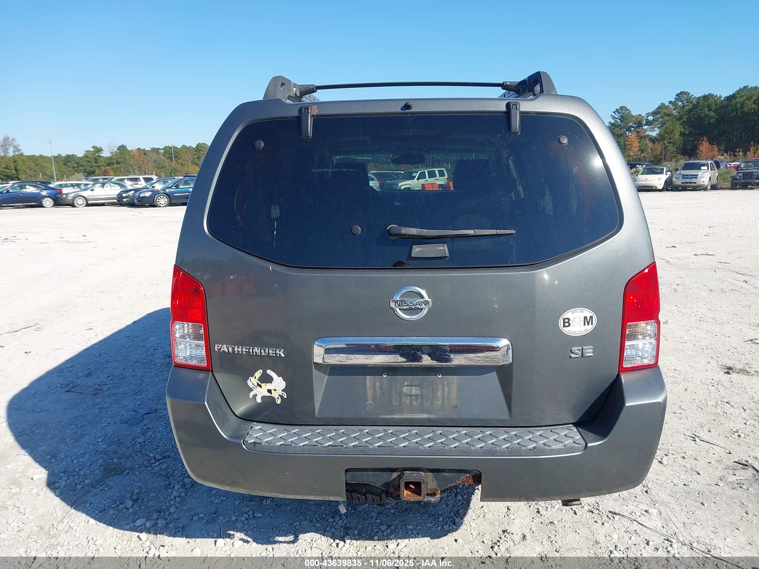 2006 Nissan Pathfinder Se Gray vin: 5N1AR18W16C608945