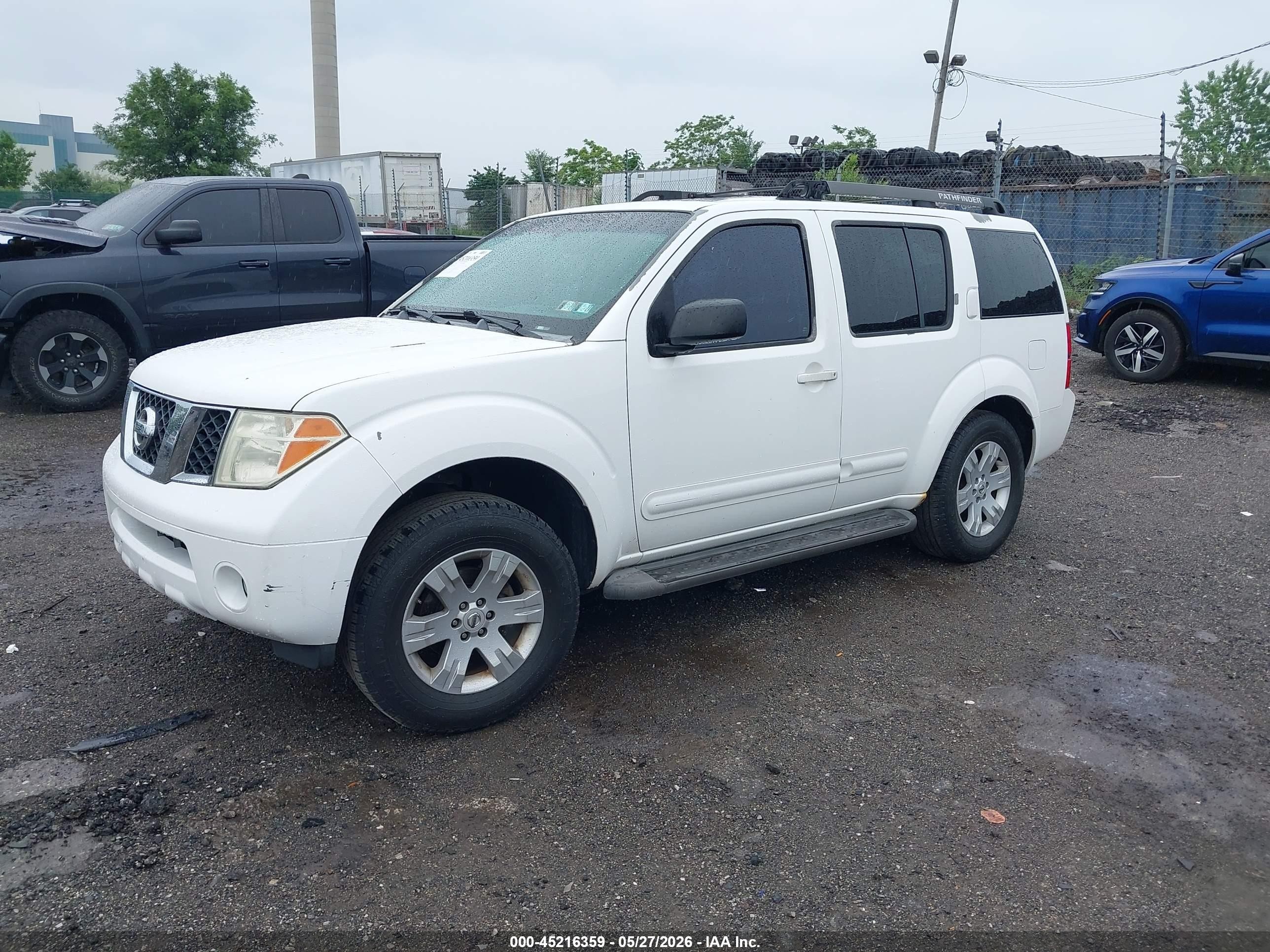 2006 Nissan Pathfinder Le White vin: 5N1AR18W16C641007