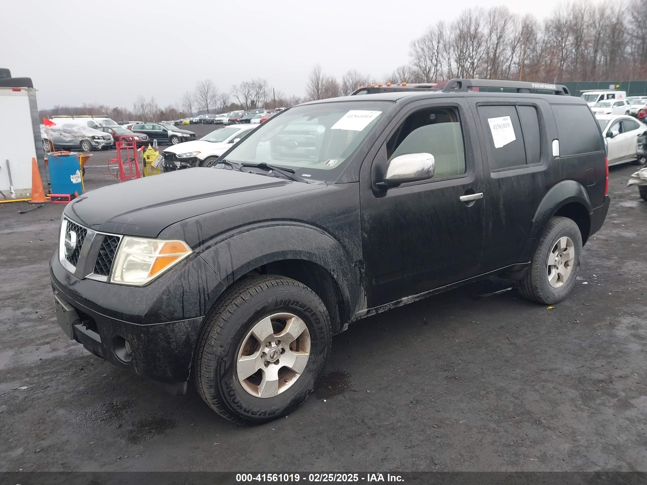 2007 Nissan Pathfinder S Black vin: 5N1AR18W17C610180