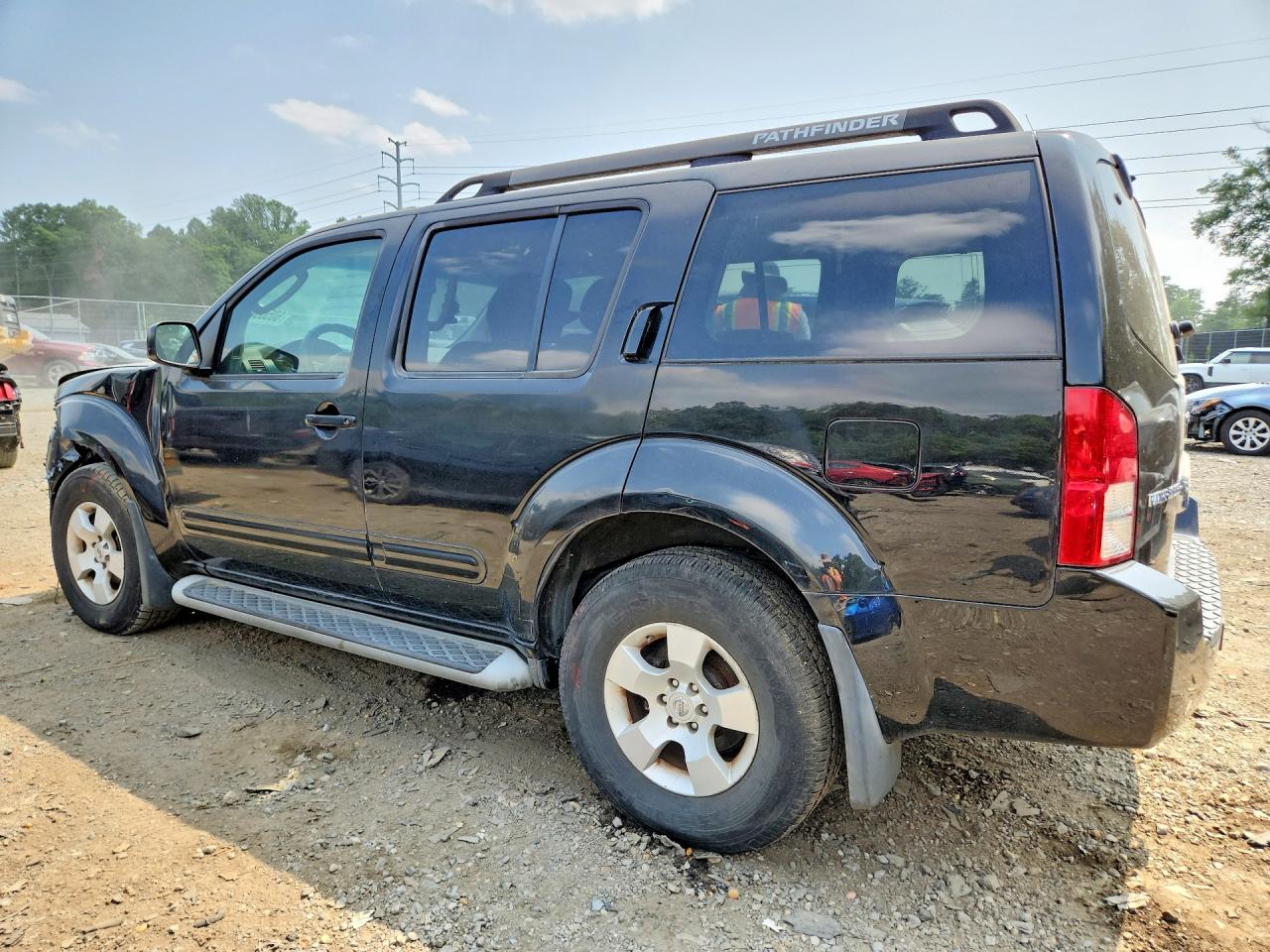 2007 Nissan Pathfinder S Black vin: 5N1AR18W17C616772