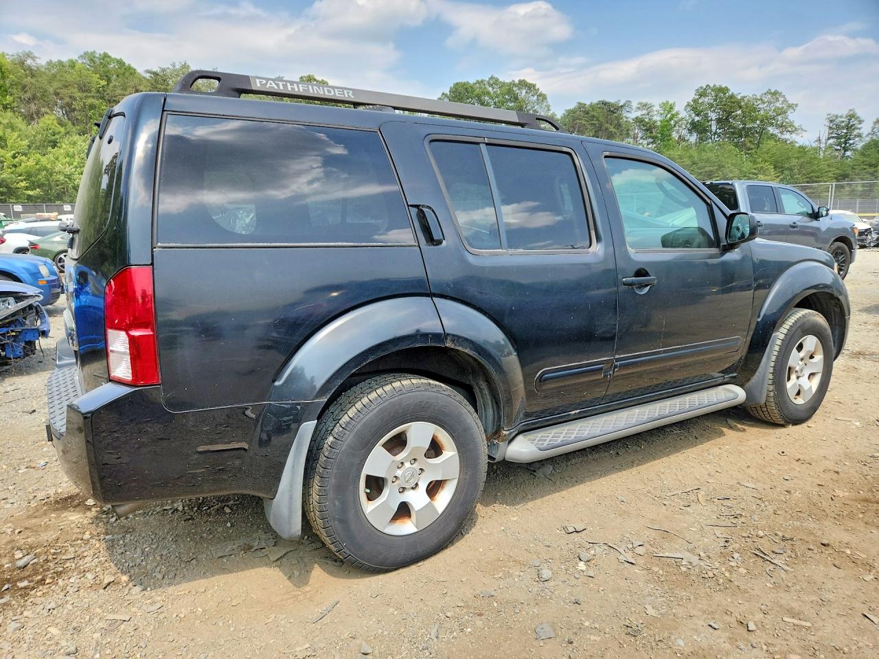 2007 Nissan Pathfinder S Black vin: 5N1AR18W17C616772