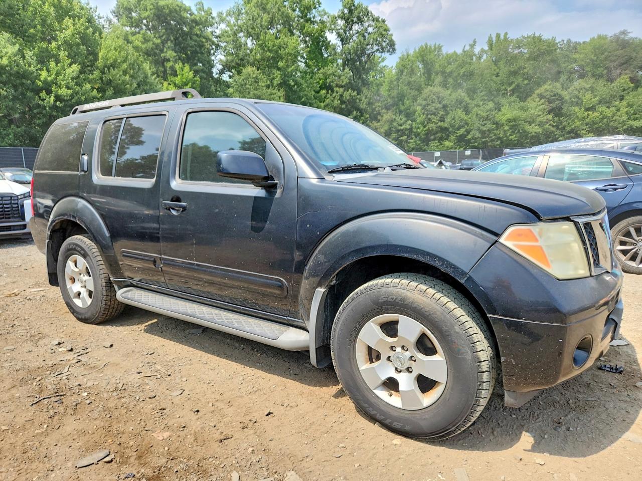 2007 Nissan Pathfinder S Black vin: 5N1AR18W17C616772