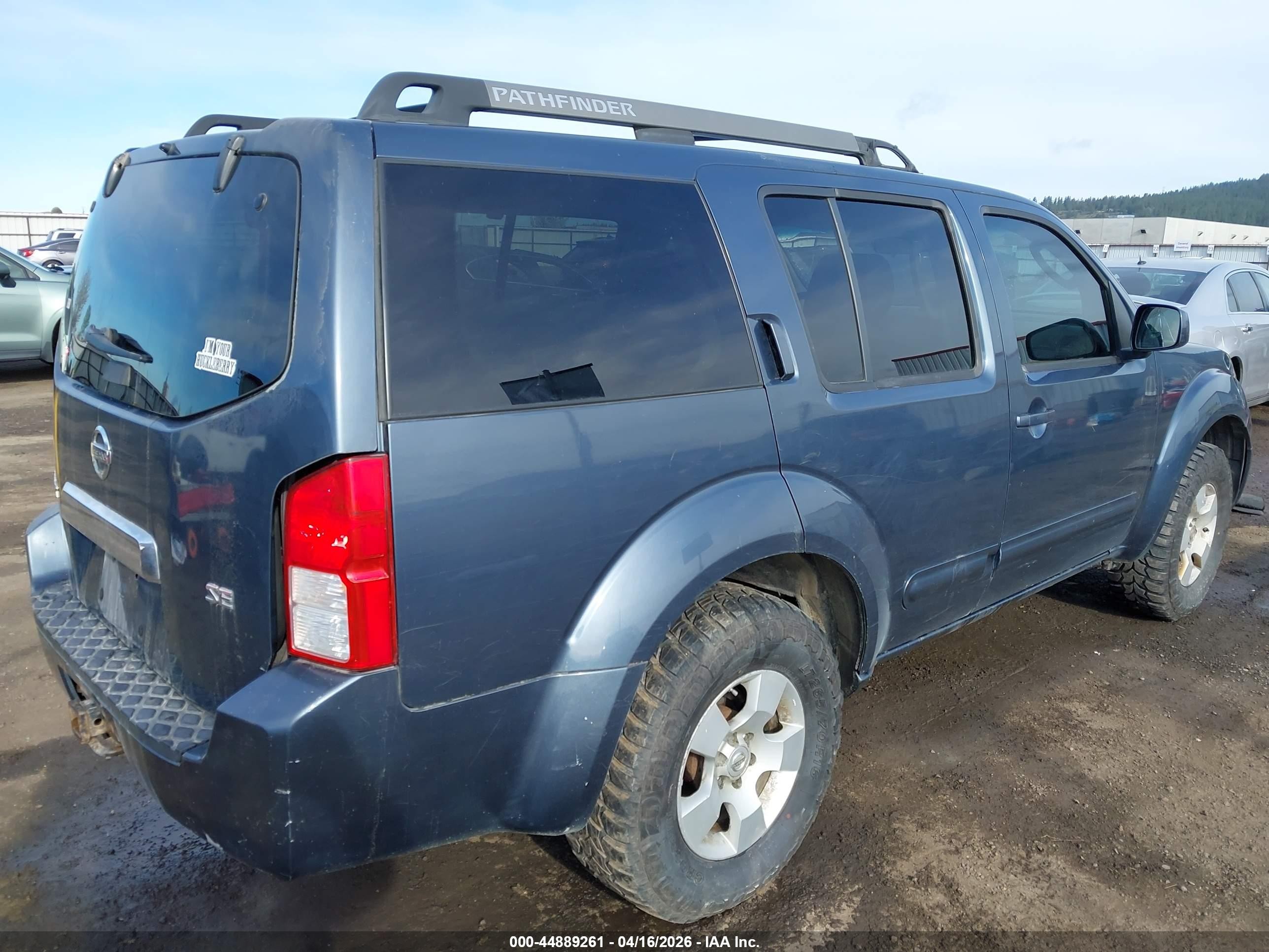 2005 Nissan Pathfinder Se Blue vin: 5N1AR18W25C764717