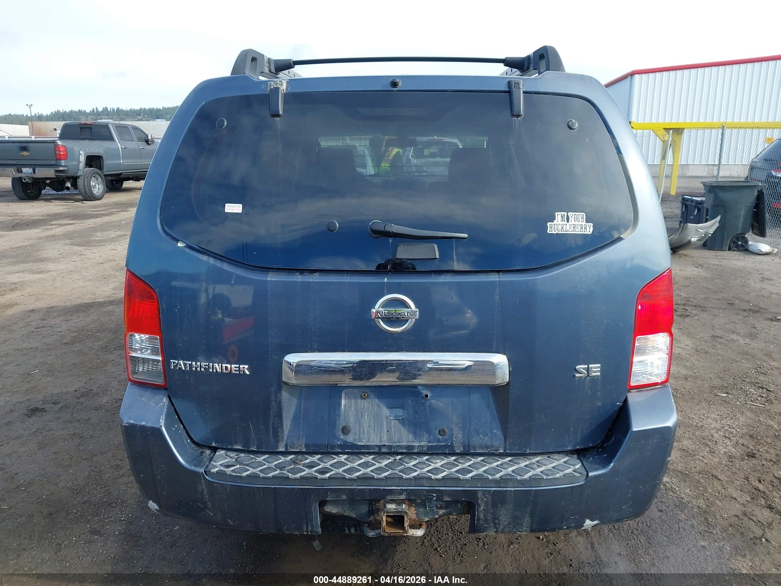 2005 Nissan Pathfinder Se Blue vin: 5N1AR18W25C764717