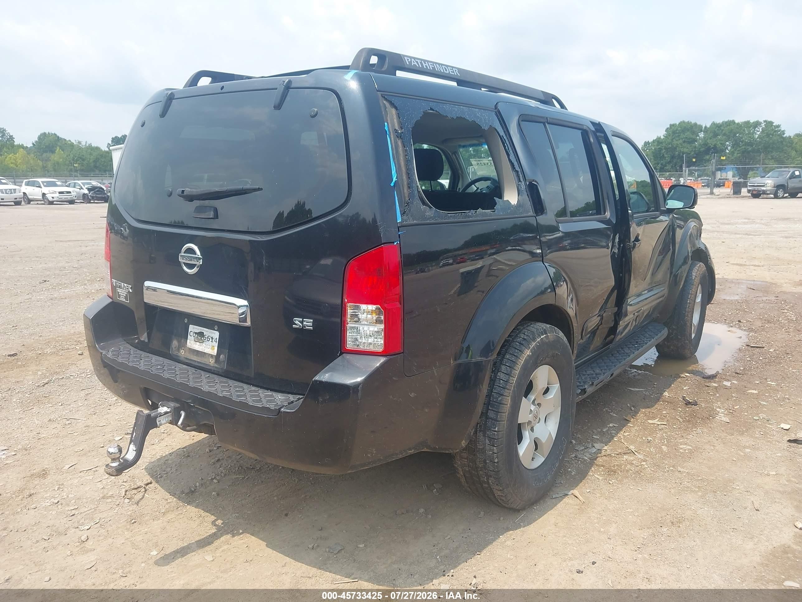 2006 Nissan Pathfinder Se Black vin: 5N1AR18W26C651514
