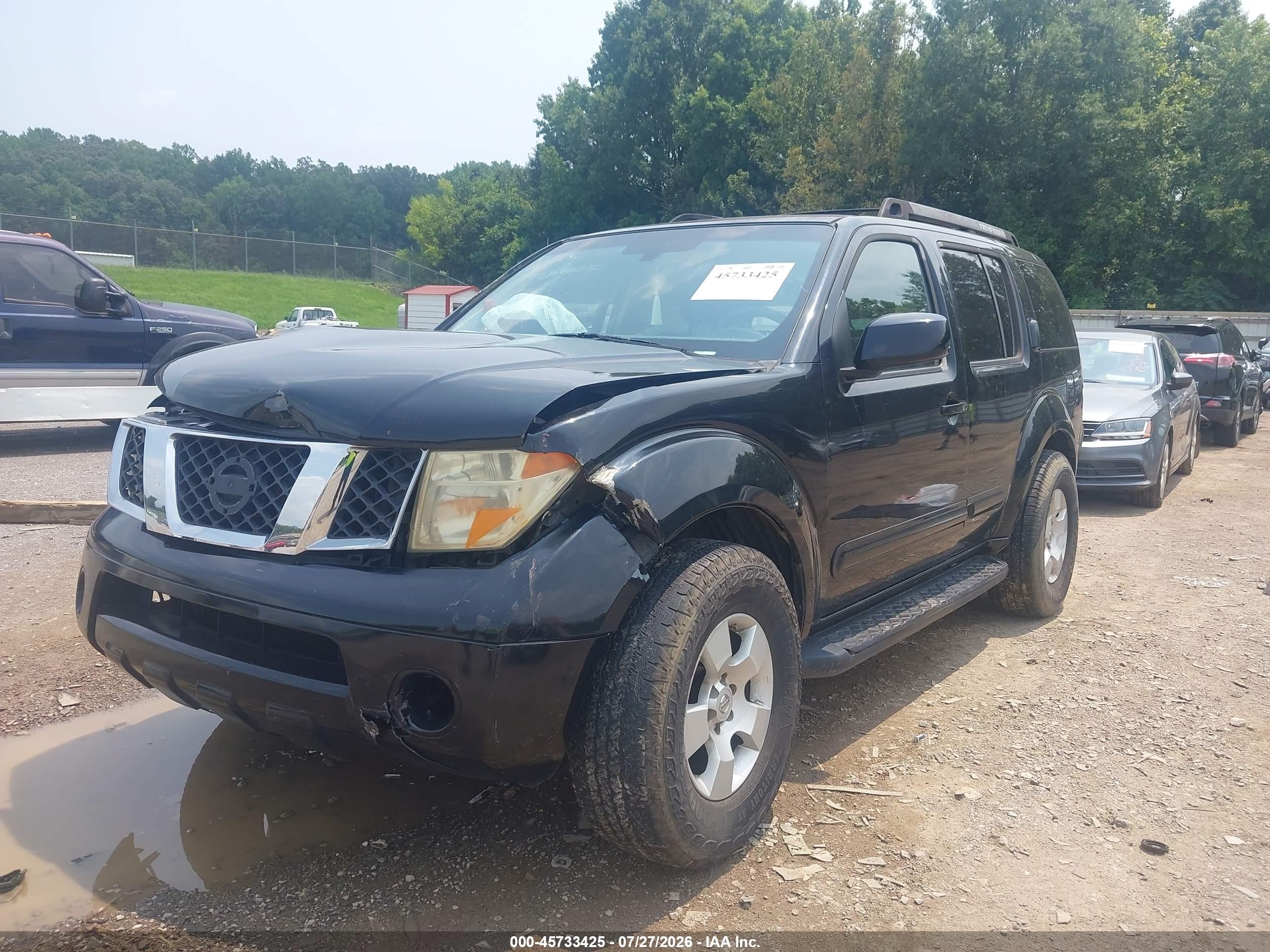 2006 Nissan Pathfinder Se Black vin: 5N1AR18W26C651514