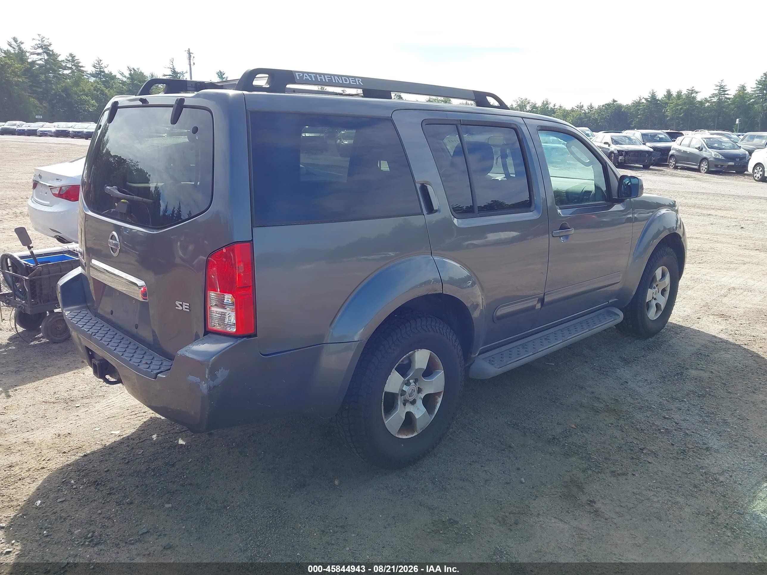 2005 Nissan Pathfinder Se Gray vin: 5N1AR18W35C705370