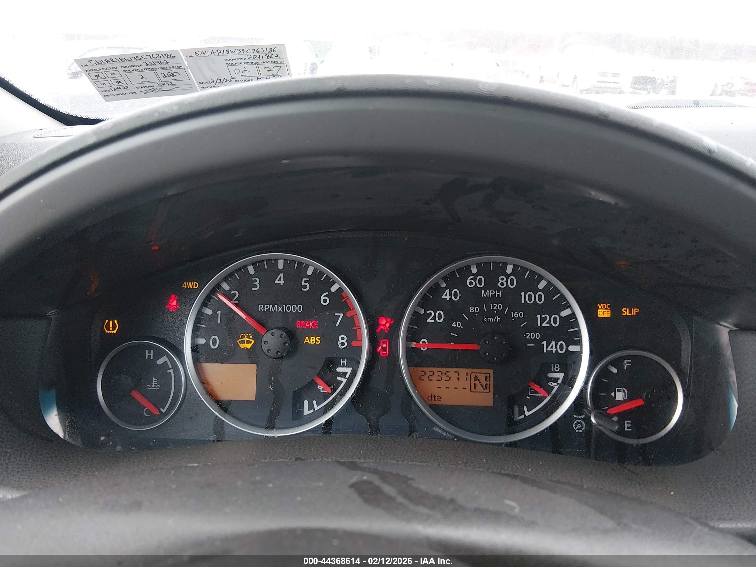 2005 Nissan Pathfinder Se Gray vin: 5N1AR18W35C763186