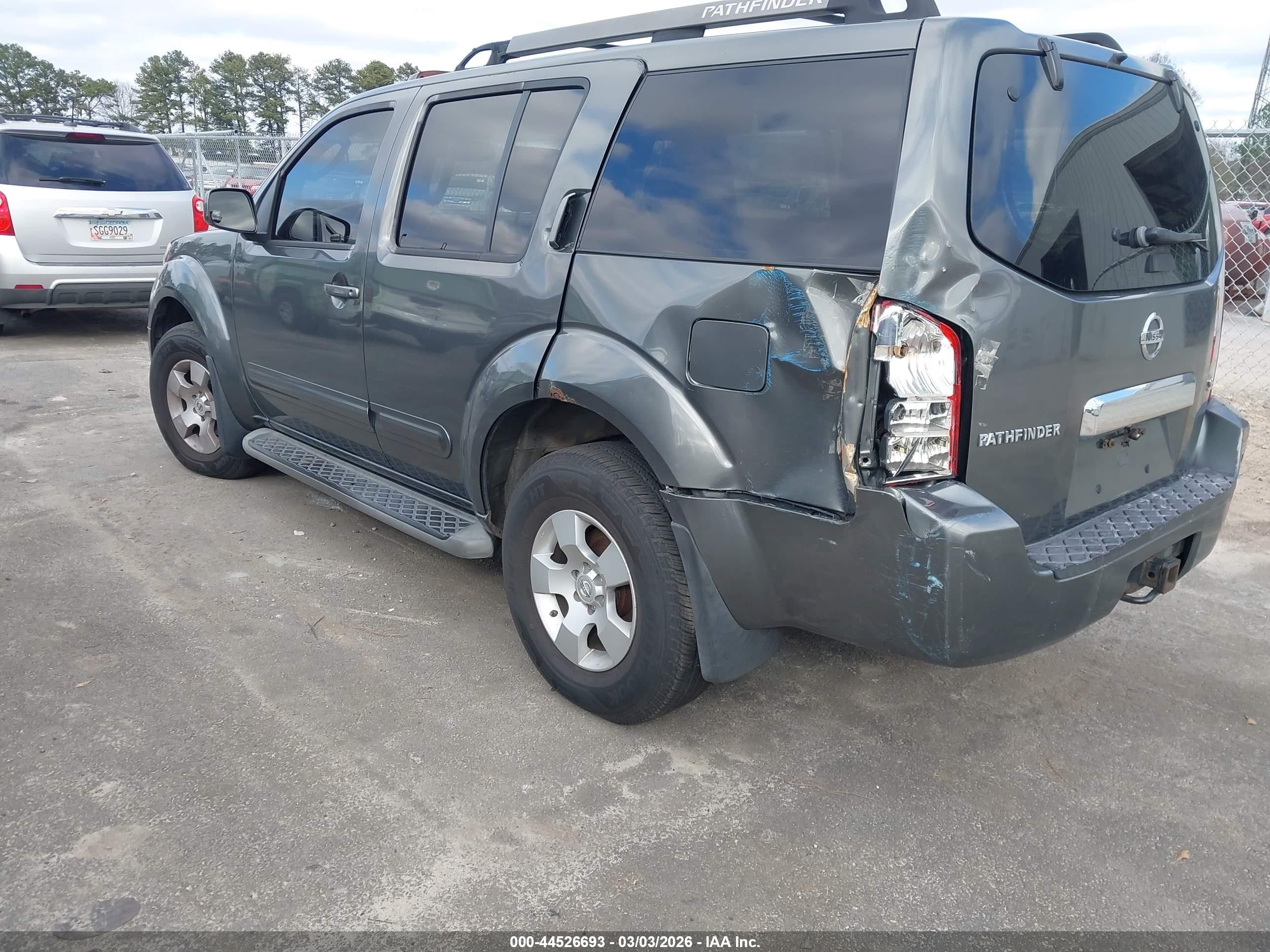 2005 Nissan Pathfinder Se Gray vin: 5N1AR18W35C766718