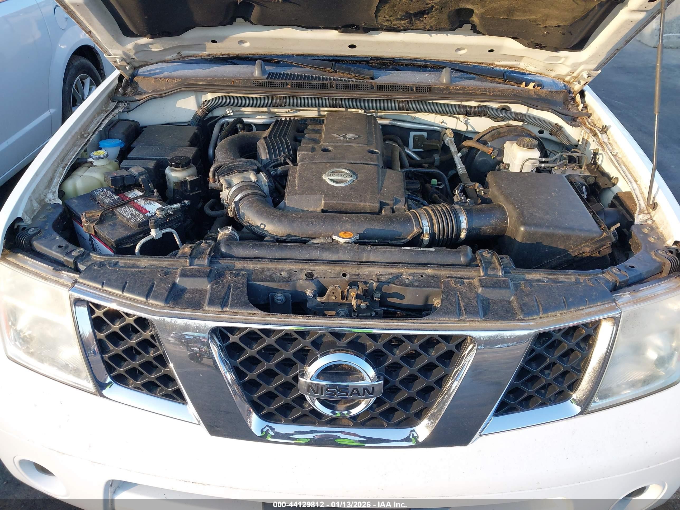 2006 Nissan Pathfinder S White vin: 5N1AR18W36C616383