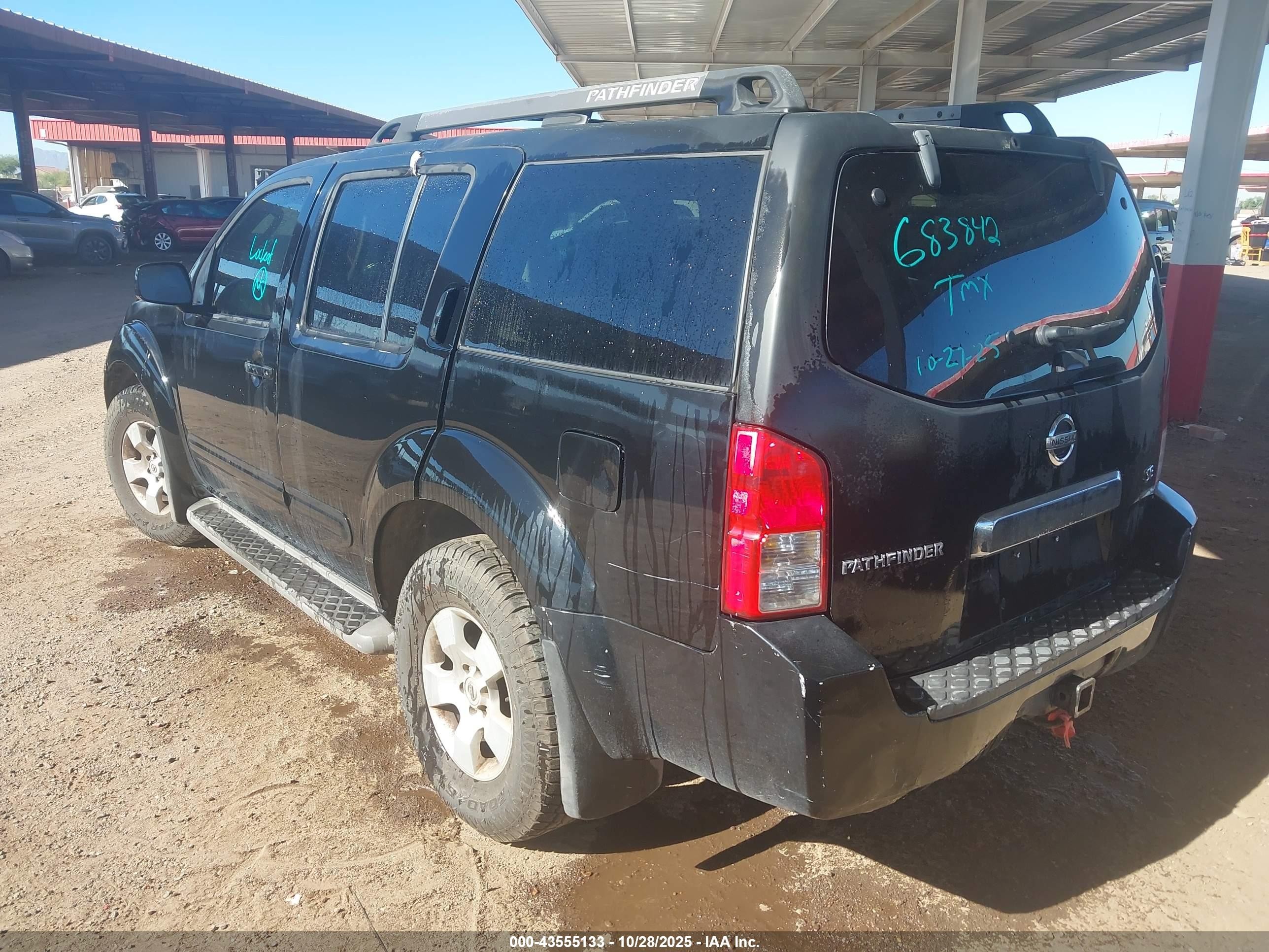 2006 Nissan Pathfinder Se Black vin: 5N1AR18W36C683842