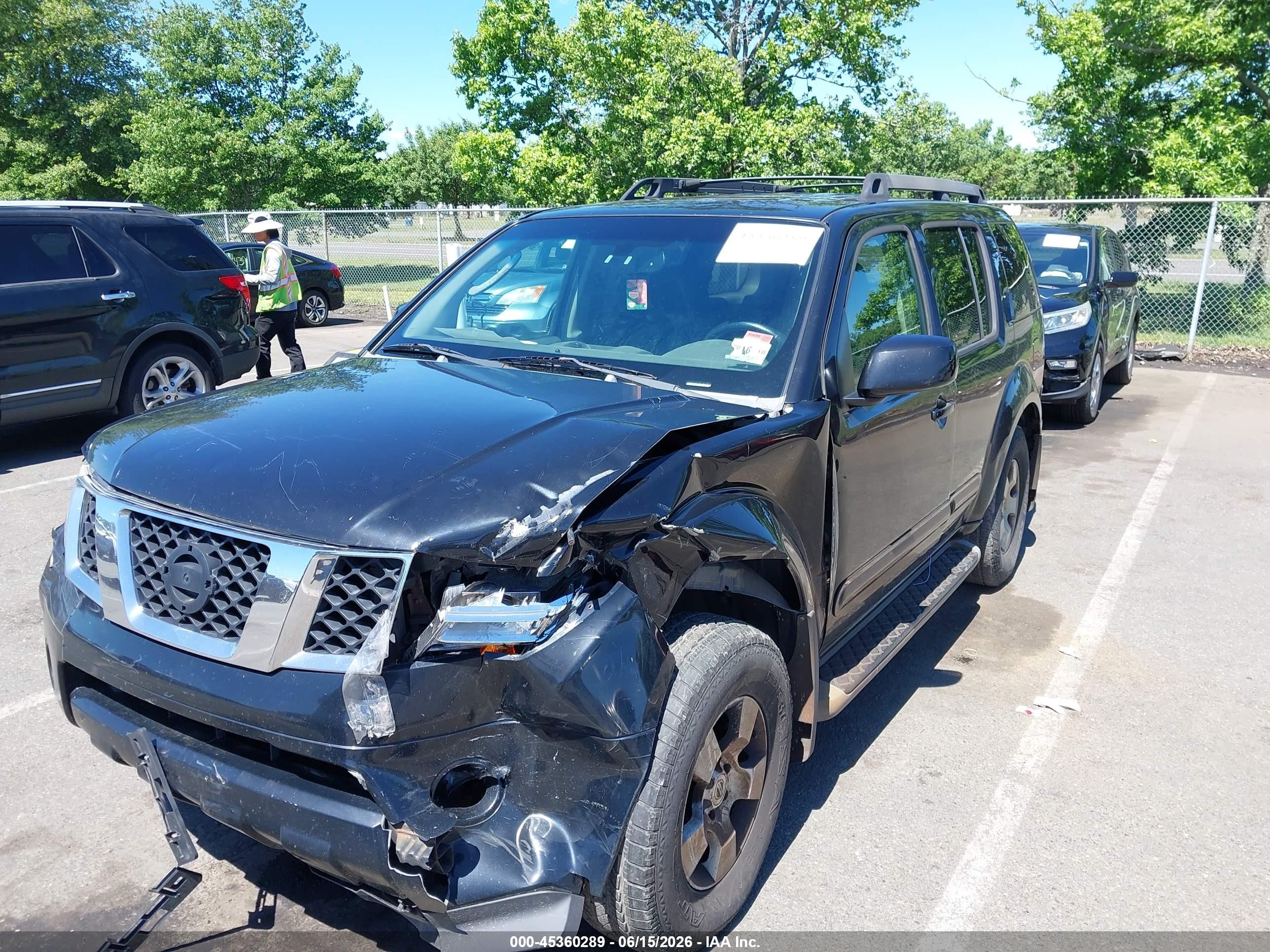 2007 Nissan Pathfinder Se Black vin: 5N1AR18W37C649286