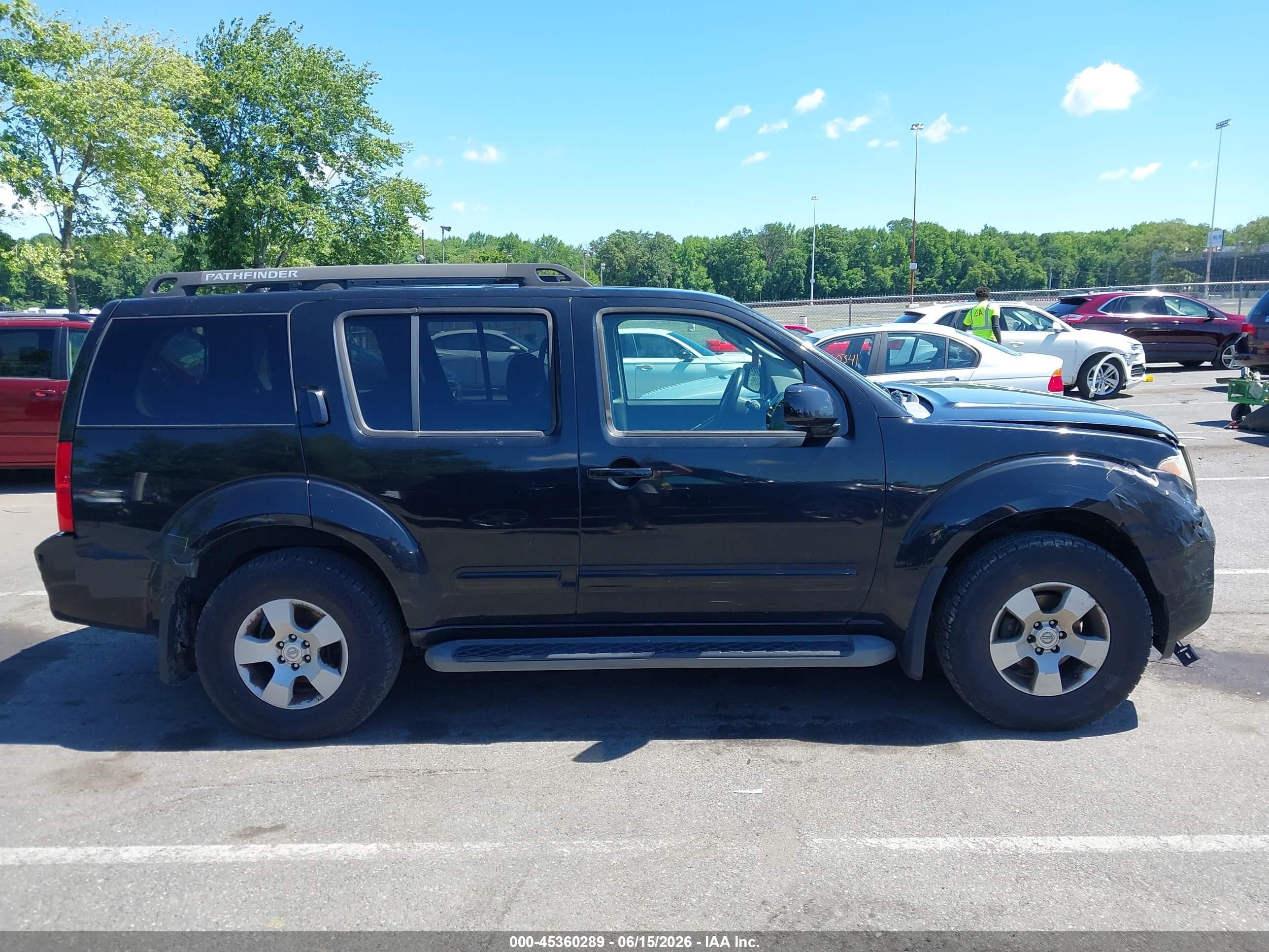 2007 Nissan Pathfinder Se Black vin: 5N1AR18W37C649286