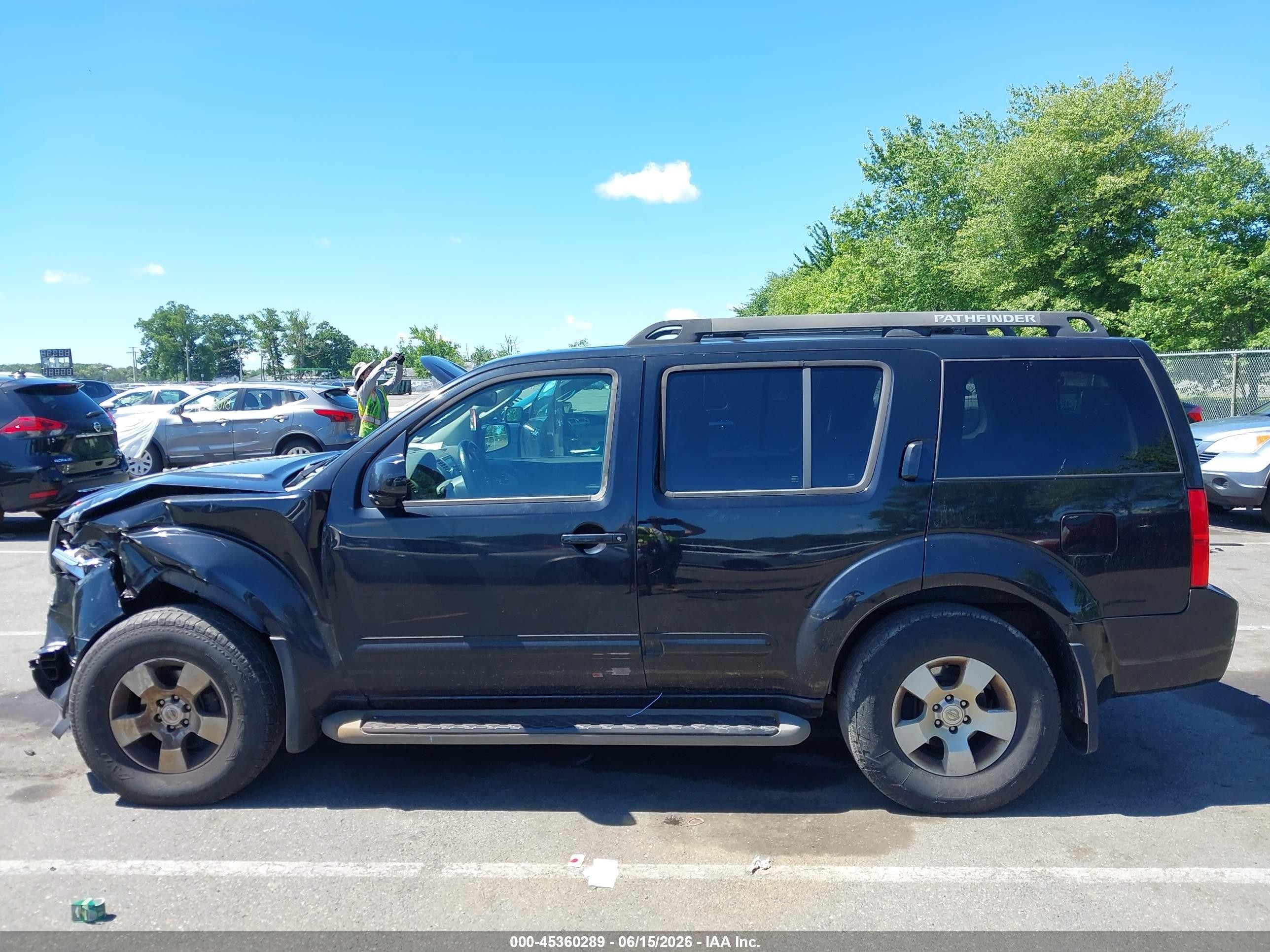 2007 Nissan Pathfinder Se Black vin: 5N1AR18W37C649286