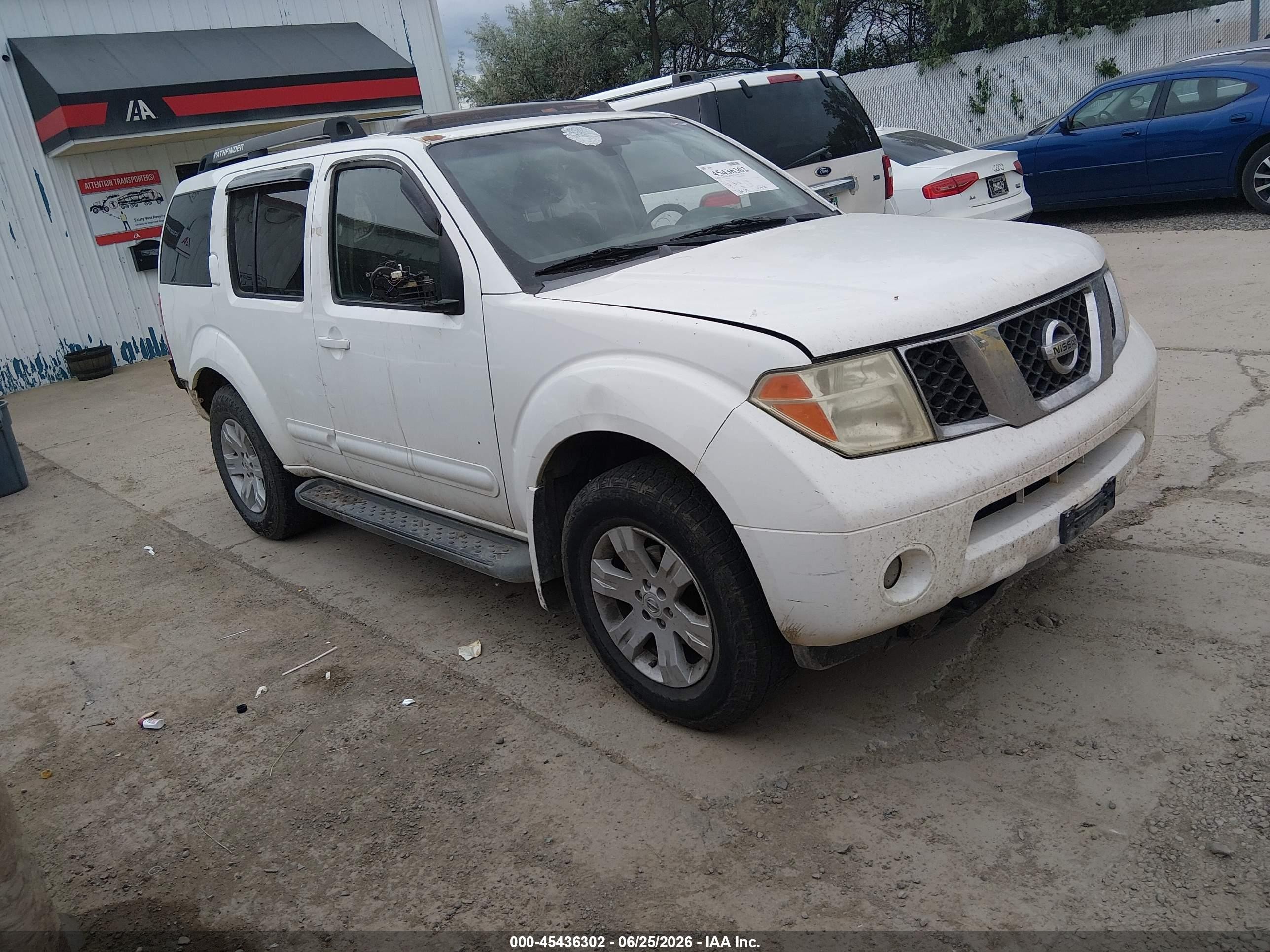 2006 Nissan Pathfinder Le White vin: 5N1AR18W46C635203