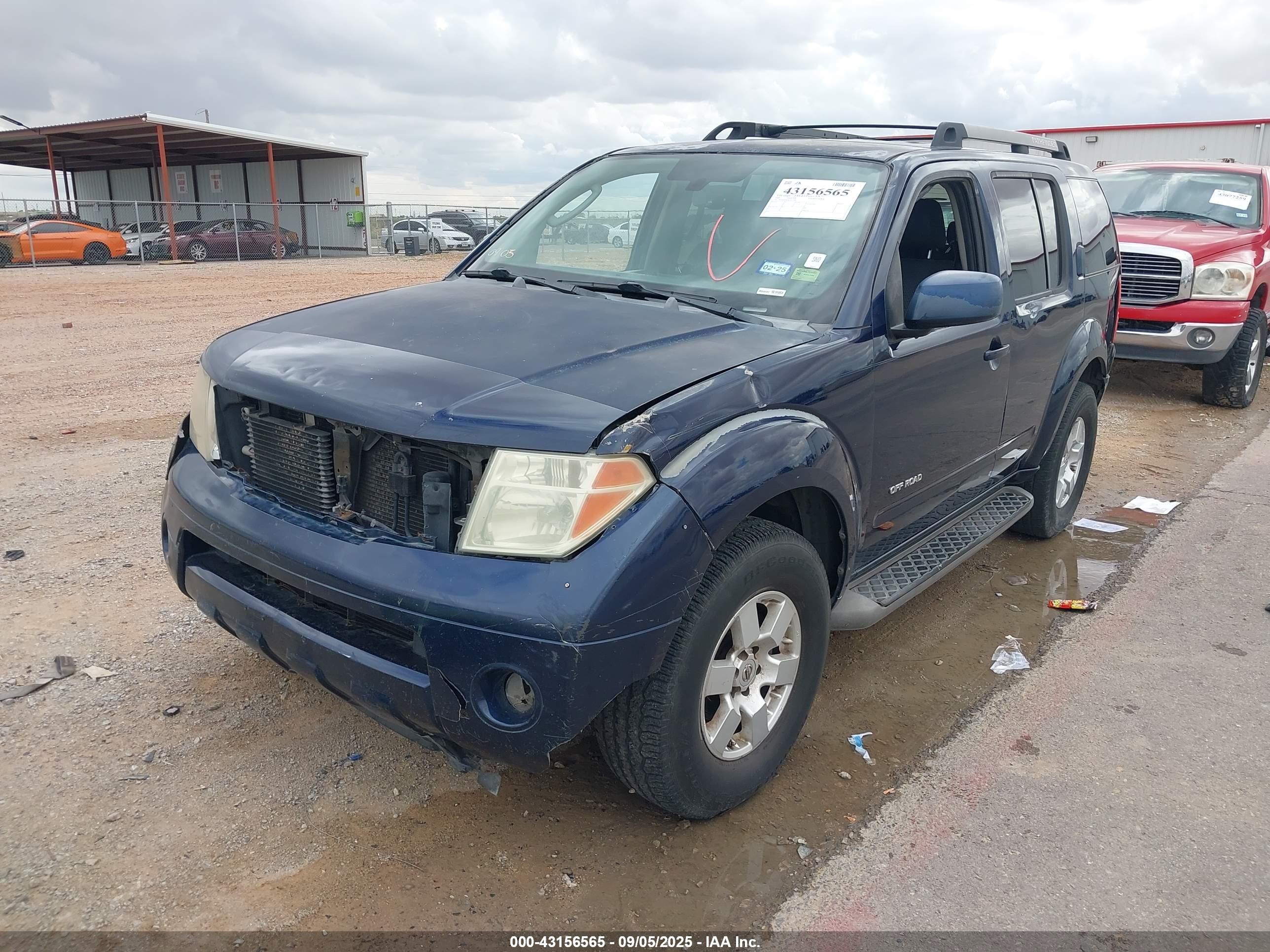 2006 Nissan Pathfinder Se Off-road Dark Blue vin: 5N1AR18W46C641048