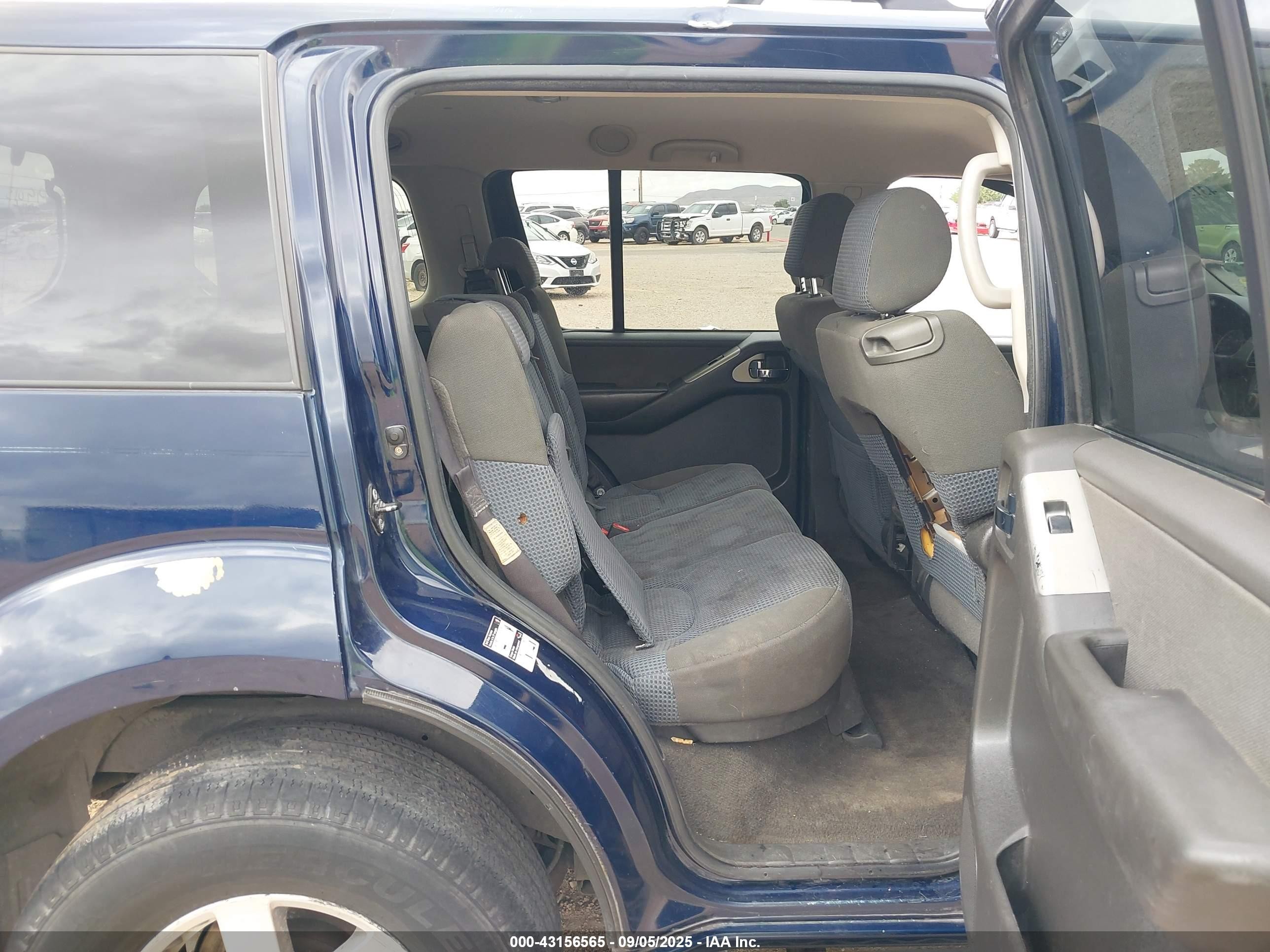 2006 Nissan Pathfinder Se Off-road Dark Blue vin: 5N1AR18W46C641048