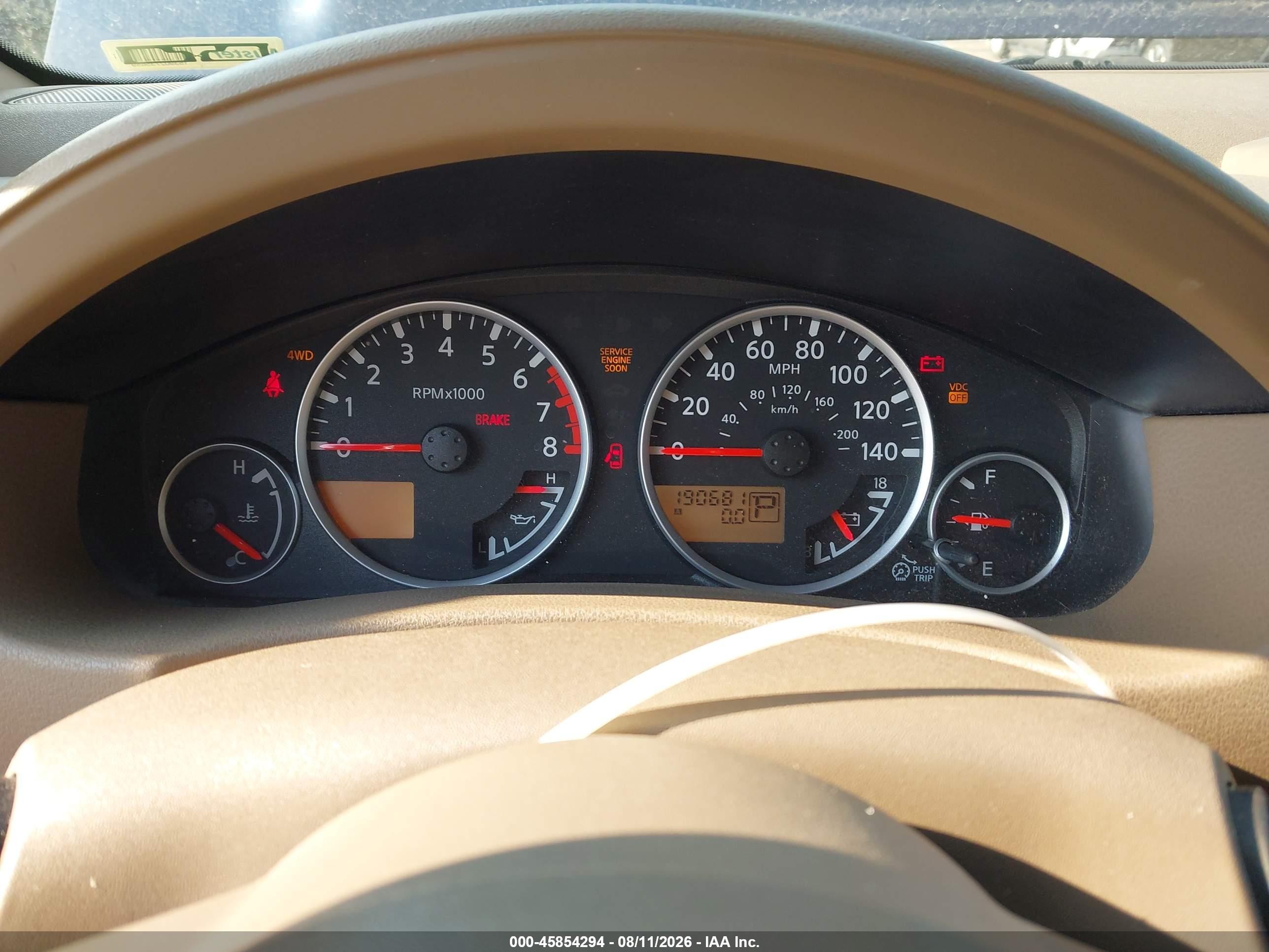 2006 Nissan Pathfinder Le Blue vin: 5N1AR18W46C663342