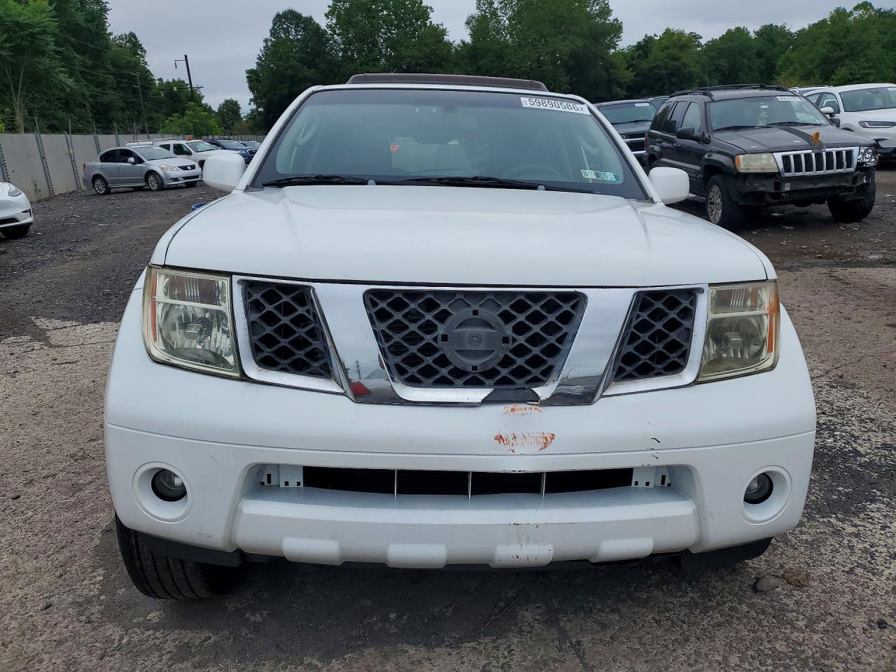 2007 Nissan Pathfinder S White vin: 5N1AR18W47C625868