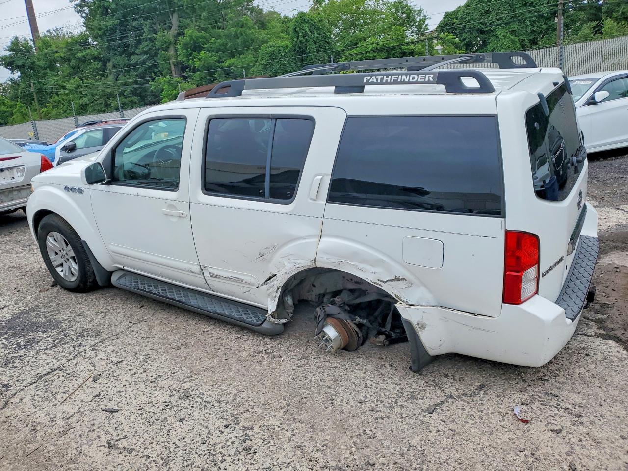 2007 Nissan Pathfinder S White vin: 5N1AR18W47C625868