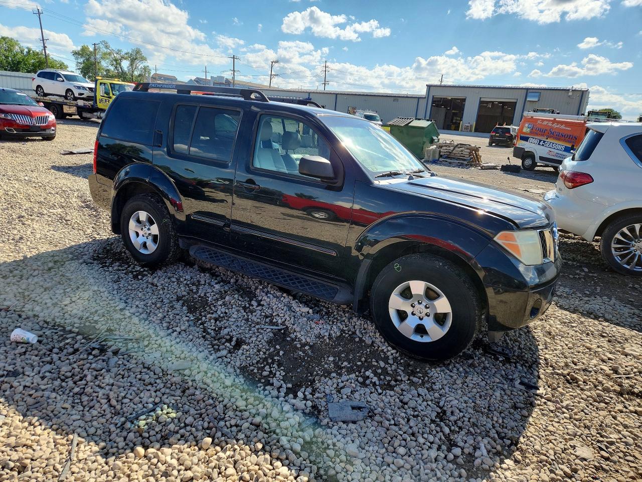 2007 Nissan Pathfinder S Black vin: 5N1AR18W47C632058