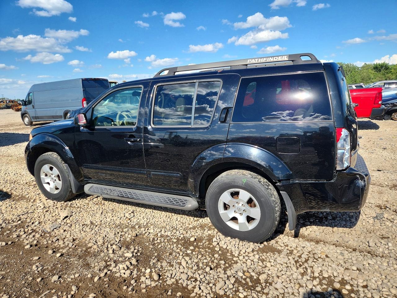 2007 Nissan Pathfinder S Black vin: 5N1AR18W47C632058