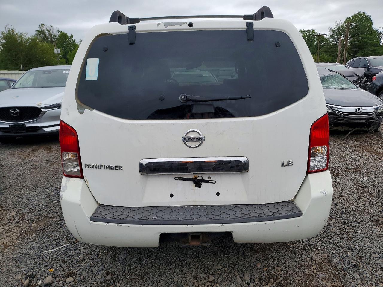 2007 Nissan Pathfinder S White vin: 5N1AR18W47C635218