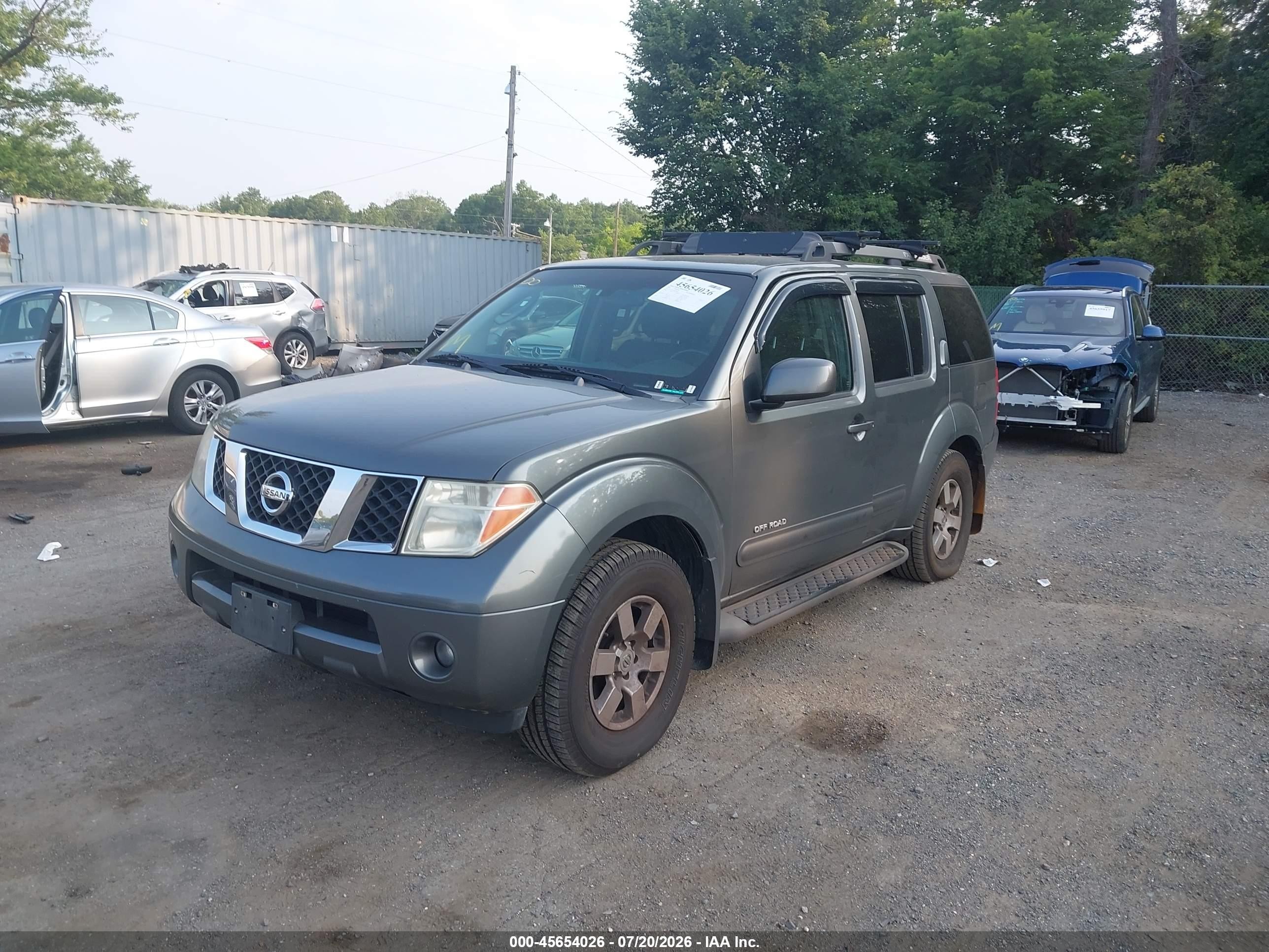 2005 Nissan Pathfinder Se Off-road Gray vin: 5N1AR18W55C766090