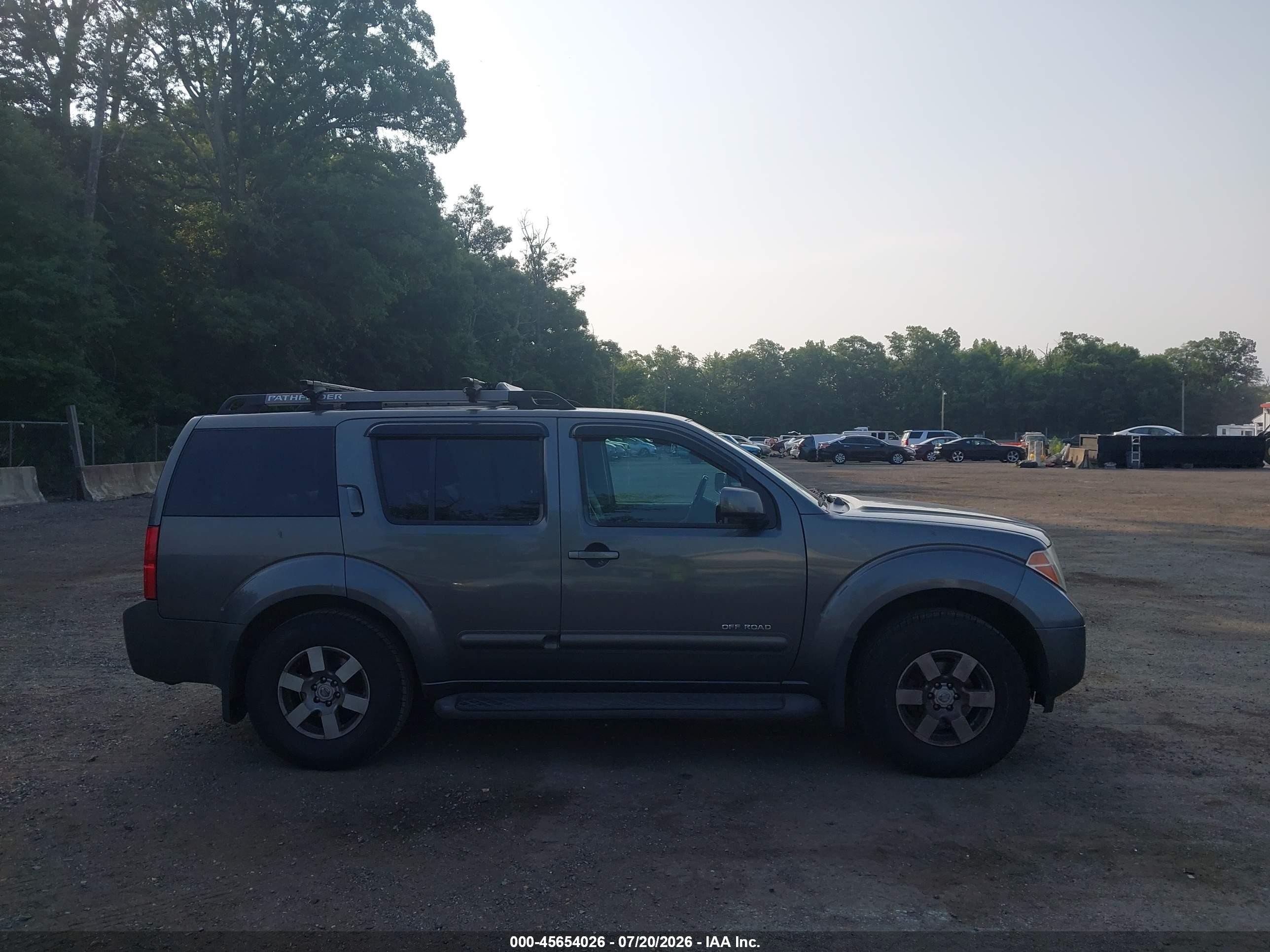 2005 Nissan Pathfinder Se Off-road Gray vin: 5N1AR18W55C766090
