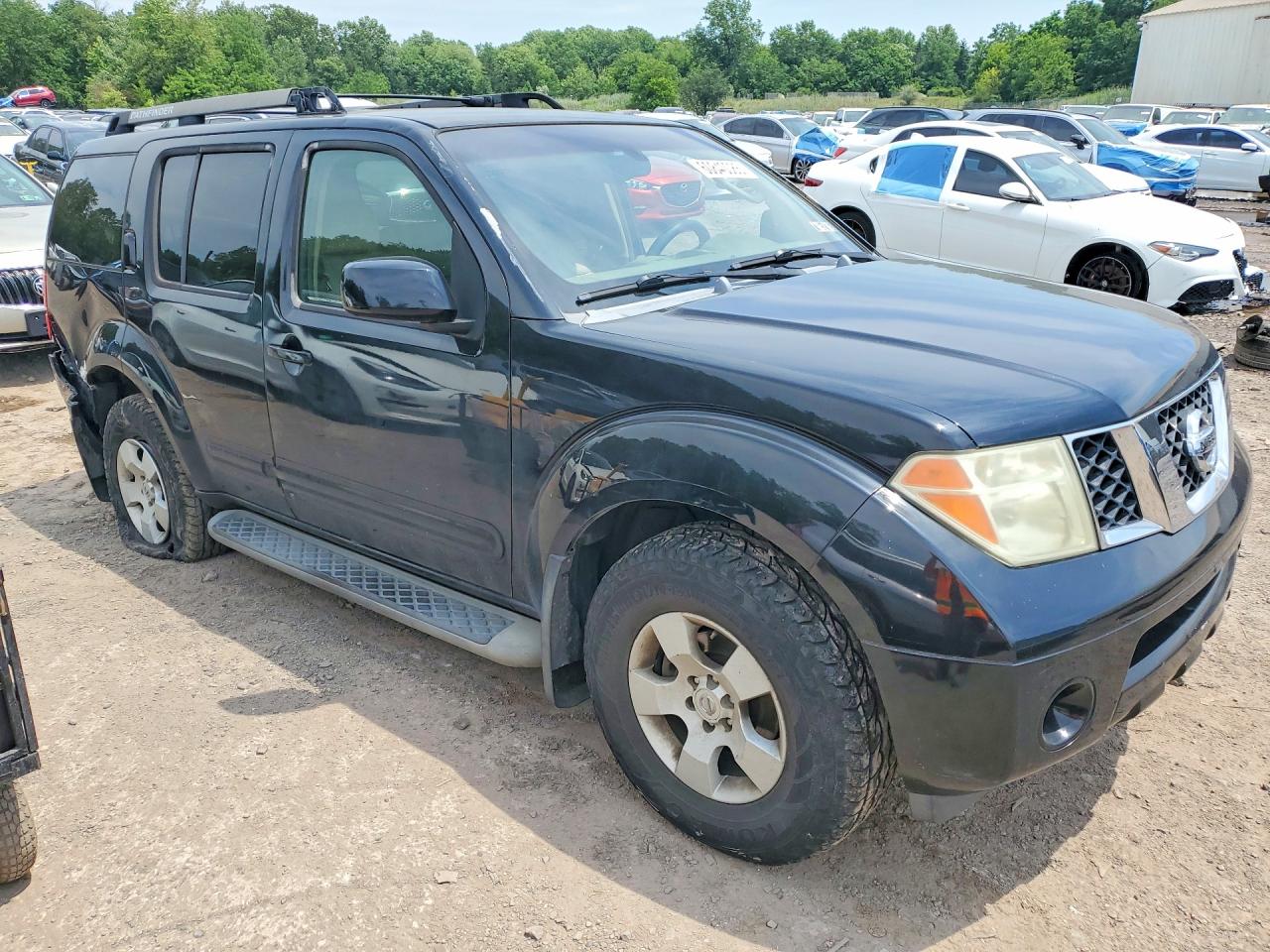 2005 Nissan Pathfinder Xe Black vin: 5N1AR18W55C773315