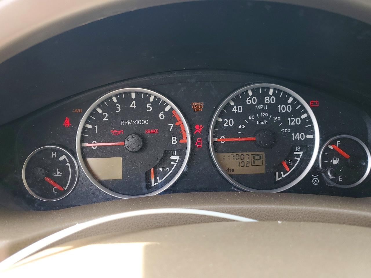 2005 Nissan Pathfinder Xe Black vin: 5N1AR18W55C773315