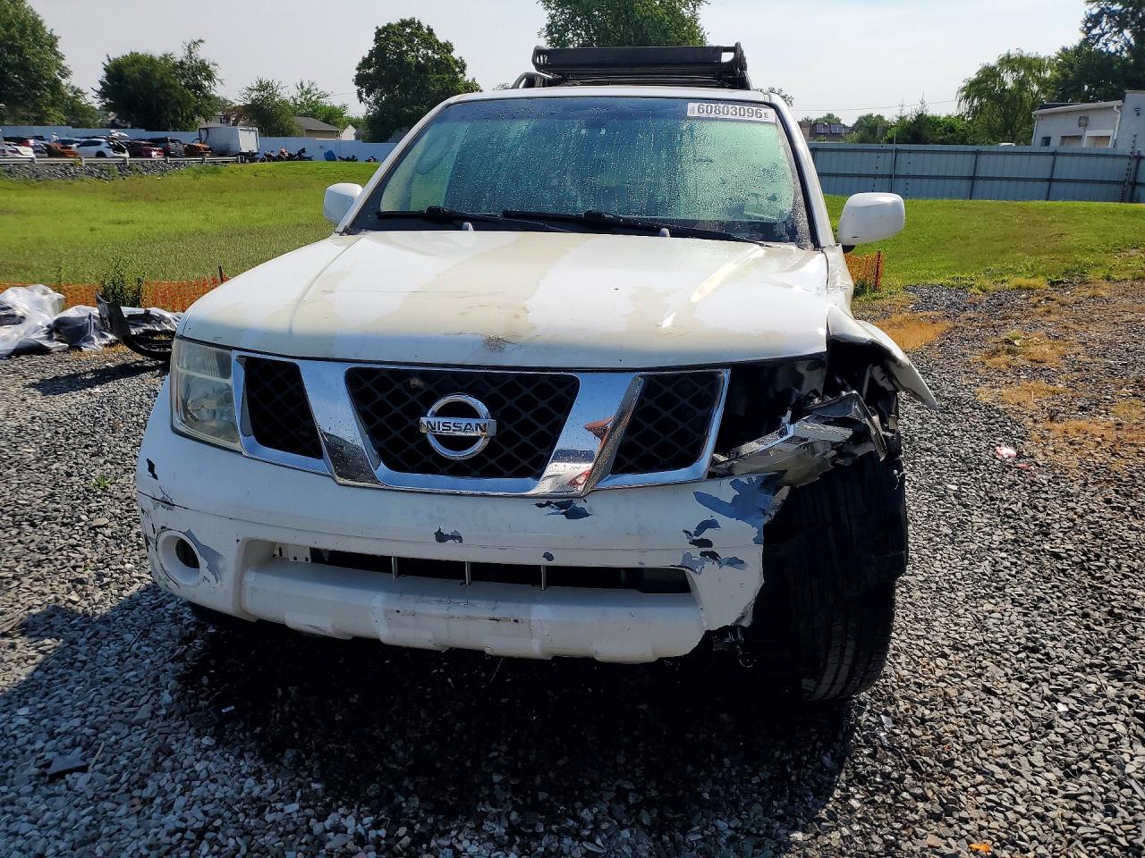 2007 Nissan Pathfinder S White vin: 5N1AR18W57C625149