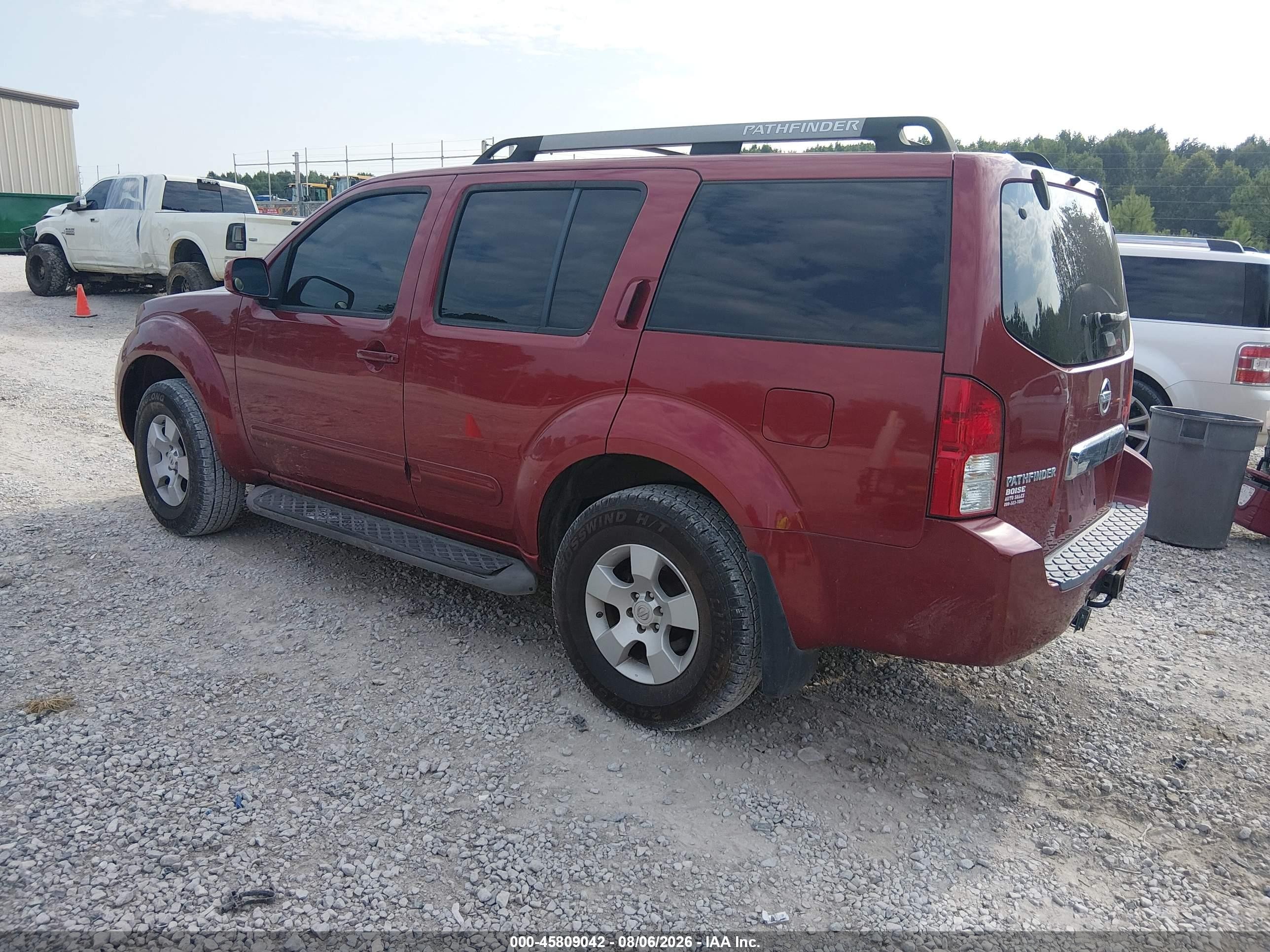 2005 Nissan Pathfinder Se Red vin: 5N1AR18W65C706819