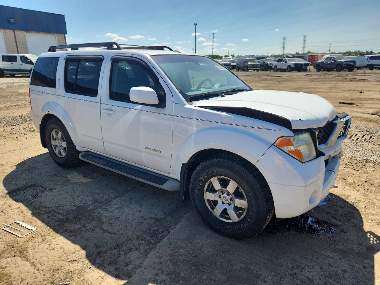2006 Nissan Pathfinder S White vin: 5N1AR18W66C621335