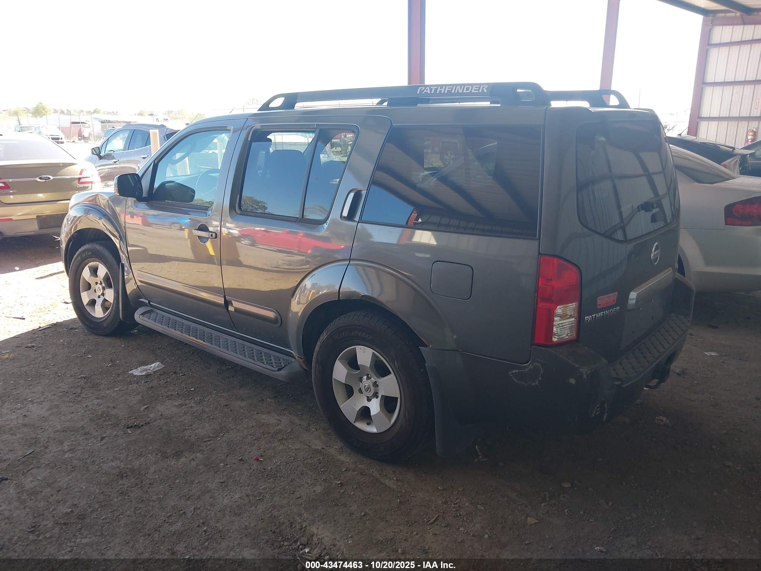 2006 Nissan Pathfinder Se Gray vin: 5N1AR18W66C625269