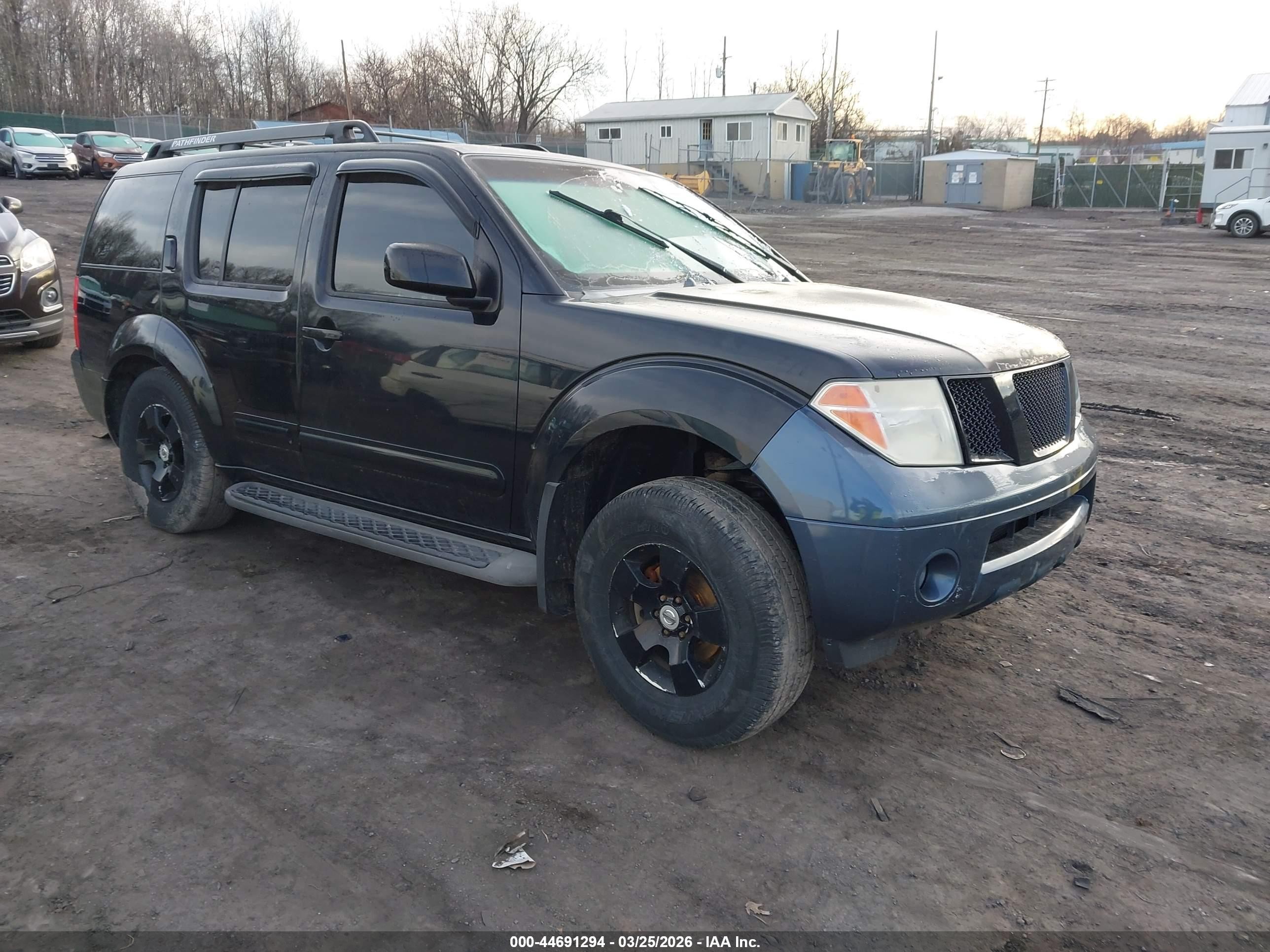 2006 Nissan Pathfinder Se Black vin: 5N1AR18W66C664749
