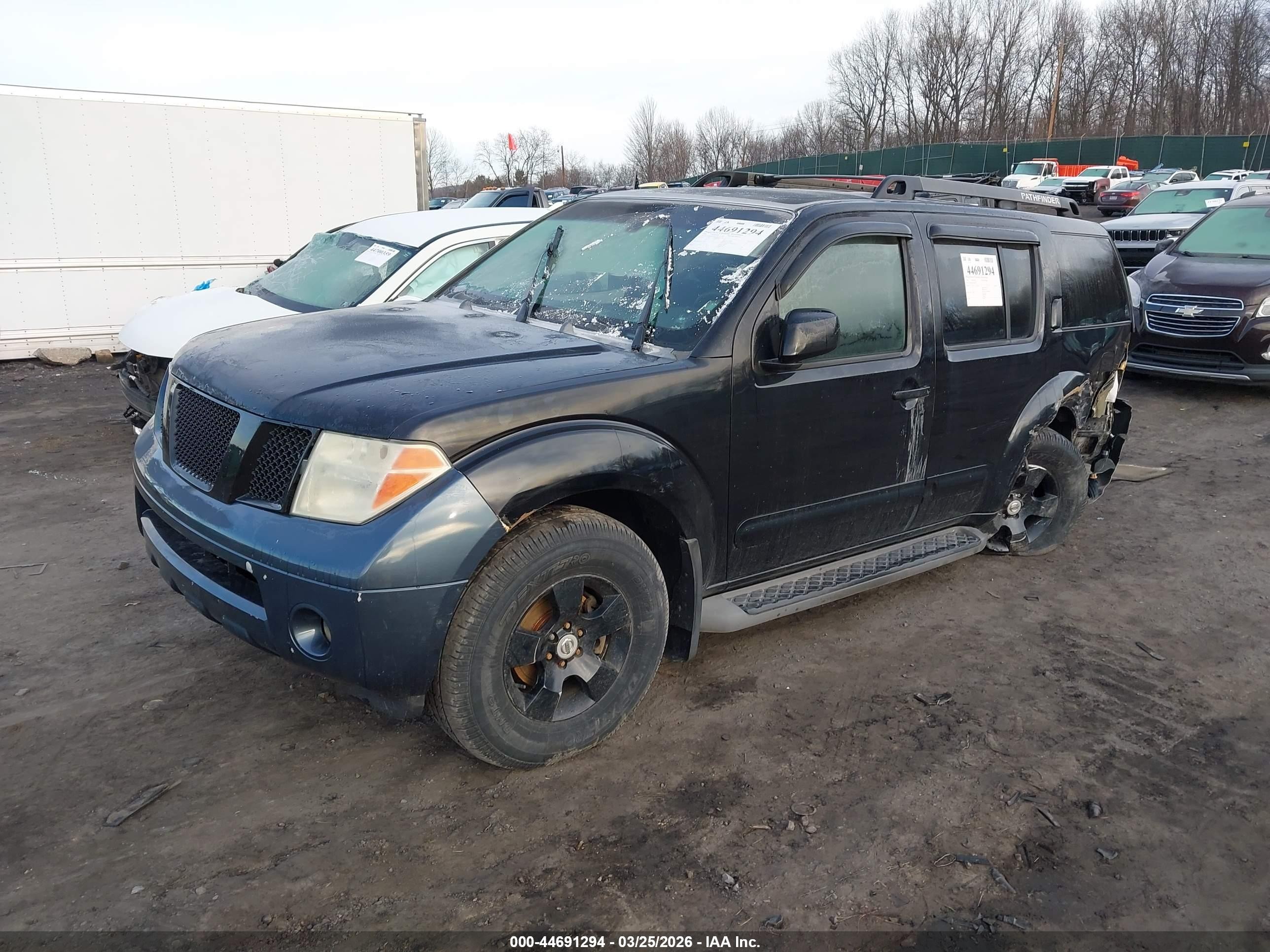 2006 Nissan Pathfinder Se Black vin: 5N1AR18W66C664749