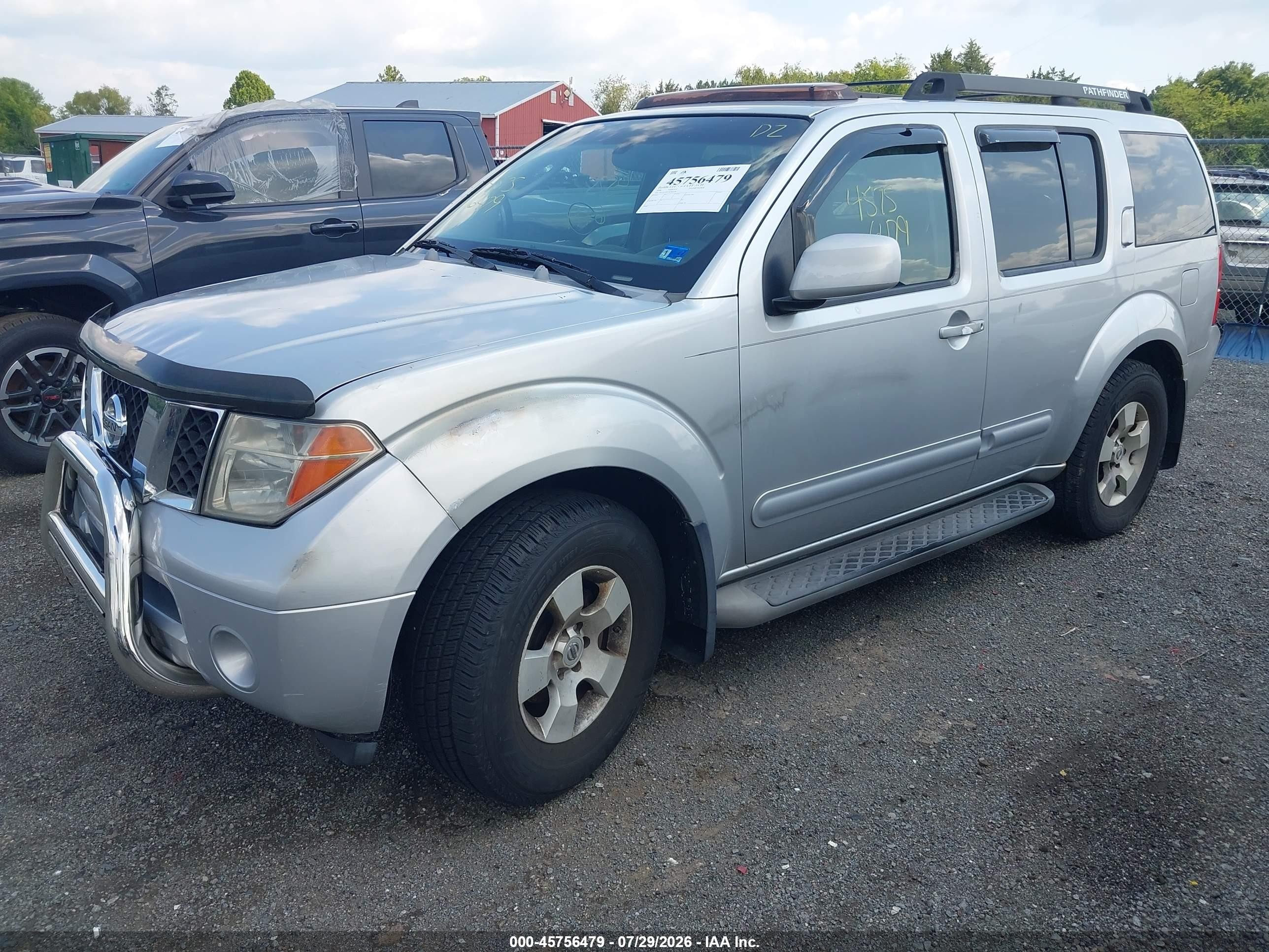 2006 Nissan Pathfinder Se Silver vin: 5N1AR18W76C643330