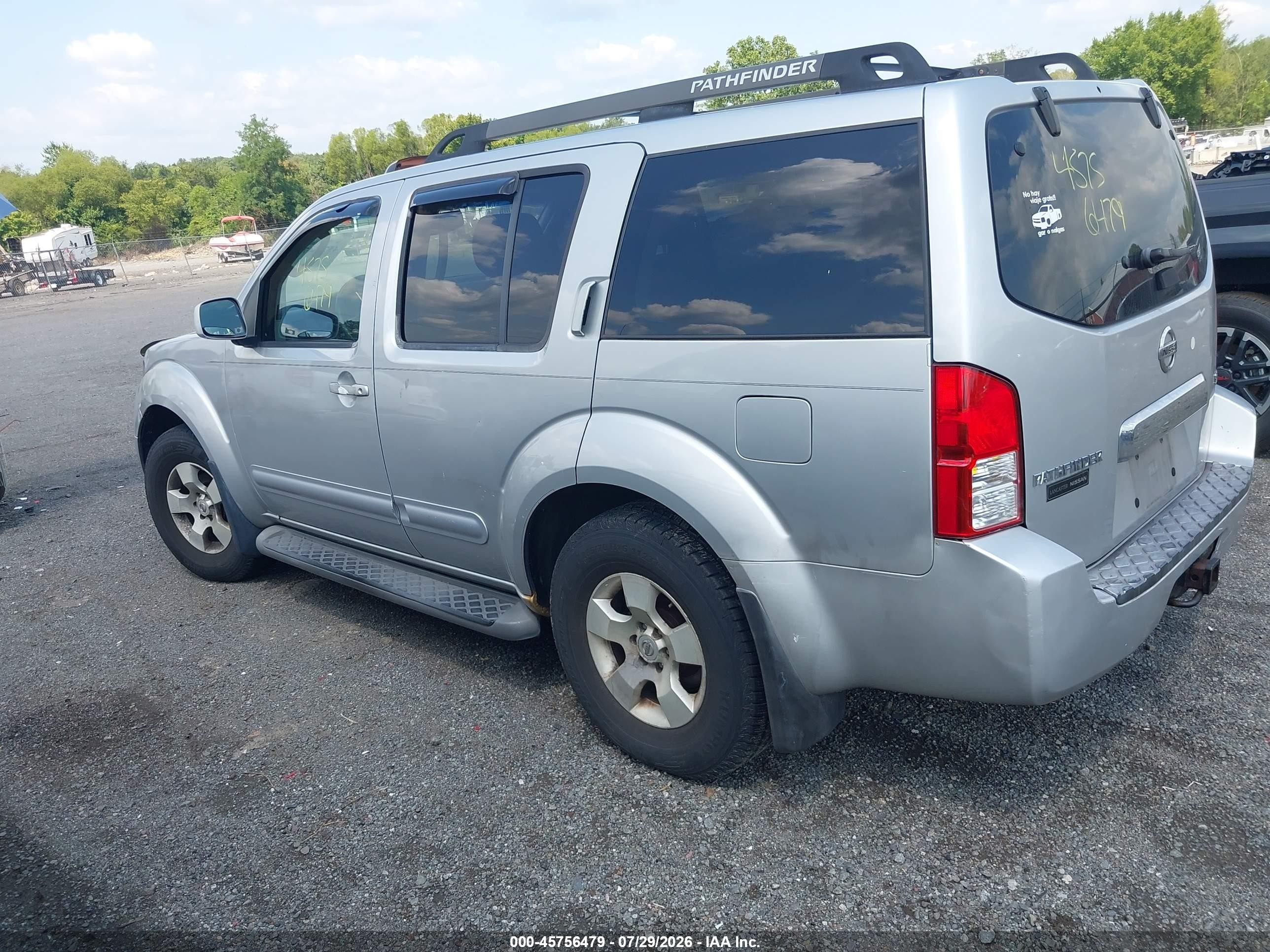 2006 Nissan Pathfinder Se Silver vin: 5N1AR18W76C643330