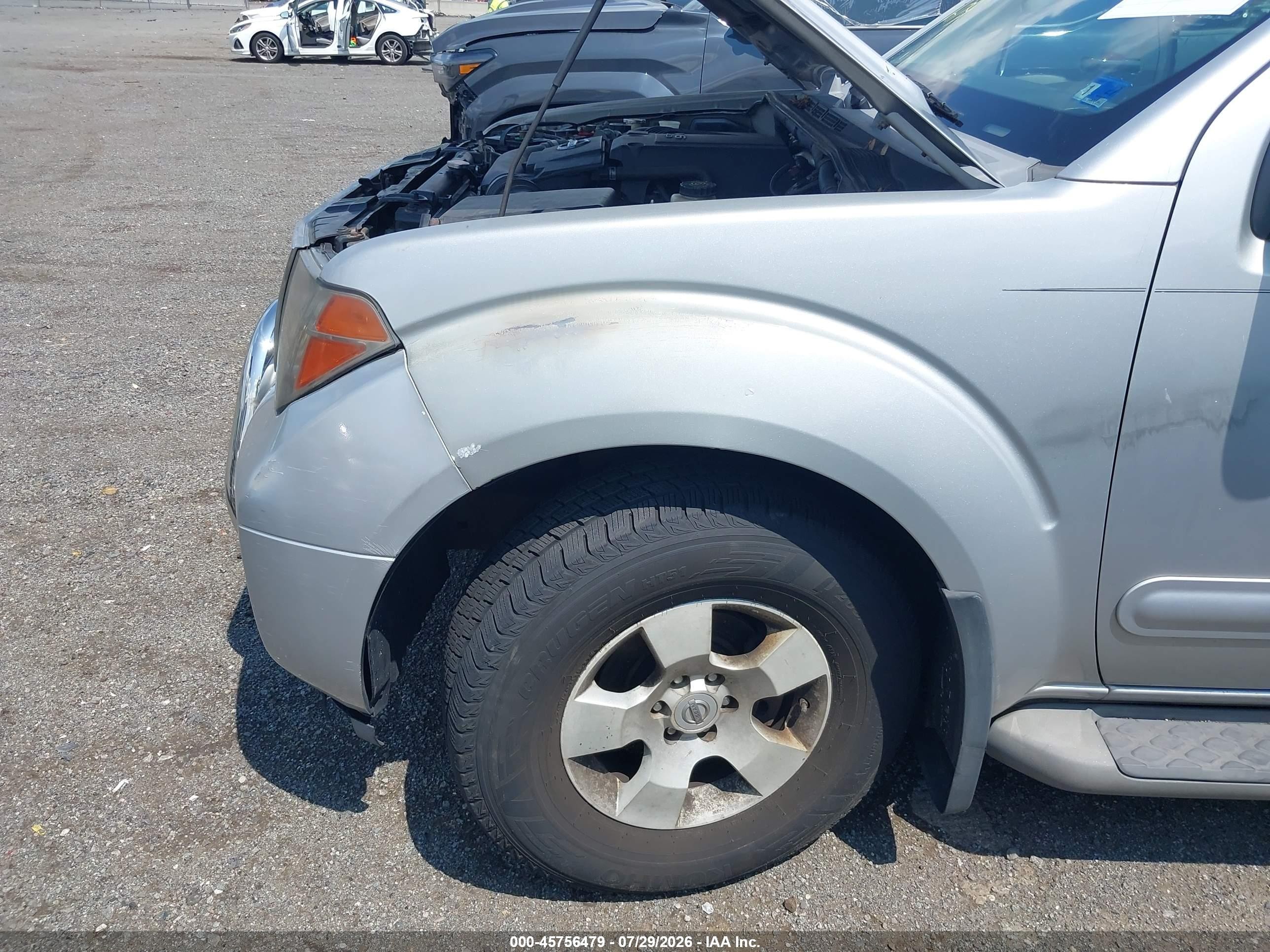 2006 Nissan Pathfinder Se Silver vin: 5N1AR18W76C643330