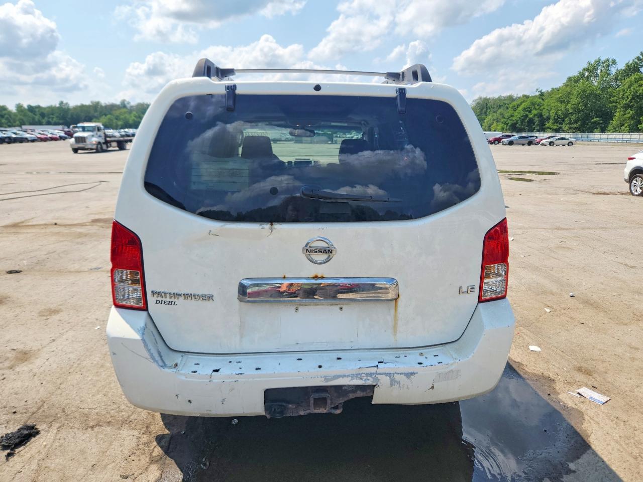 2006 Nissan Pathfinder S White vin: 5N1AR18W76C648513