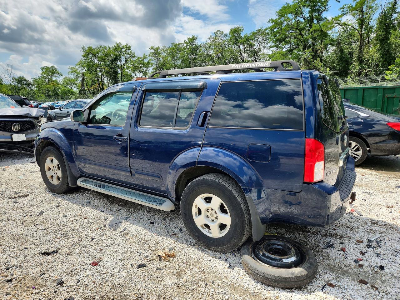 2007 Nissan Pathfinder S Blue vin: 5N1AR18W77C619868
