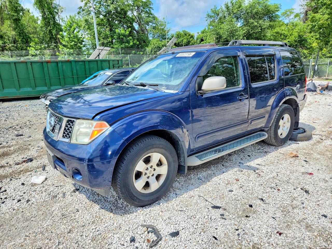 2007 Nissan Pathfinder S Blue vin: 5N1AR18W77C619868