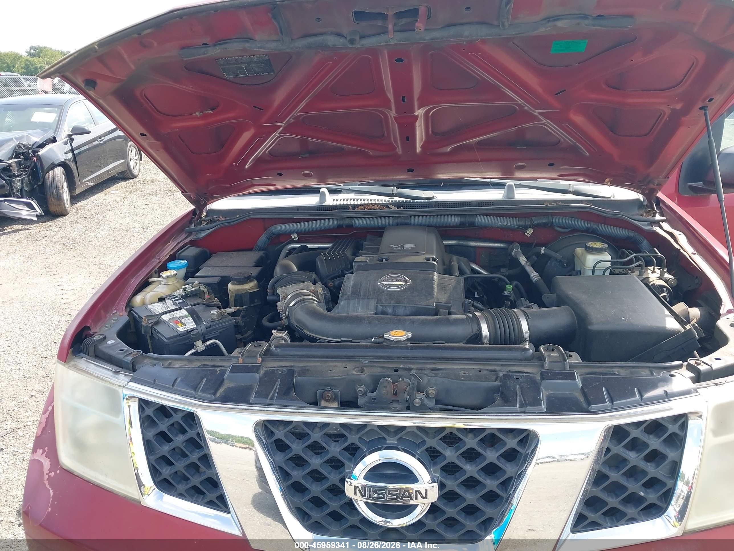 2007 Nissan Pathfinder S Red vin: 5N1AR18W77C647833